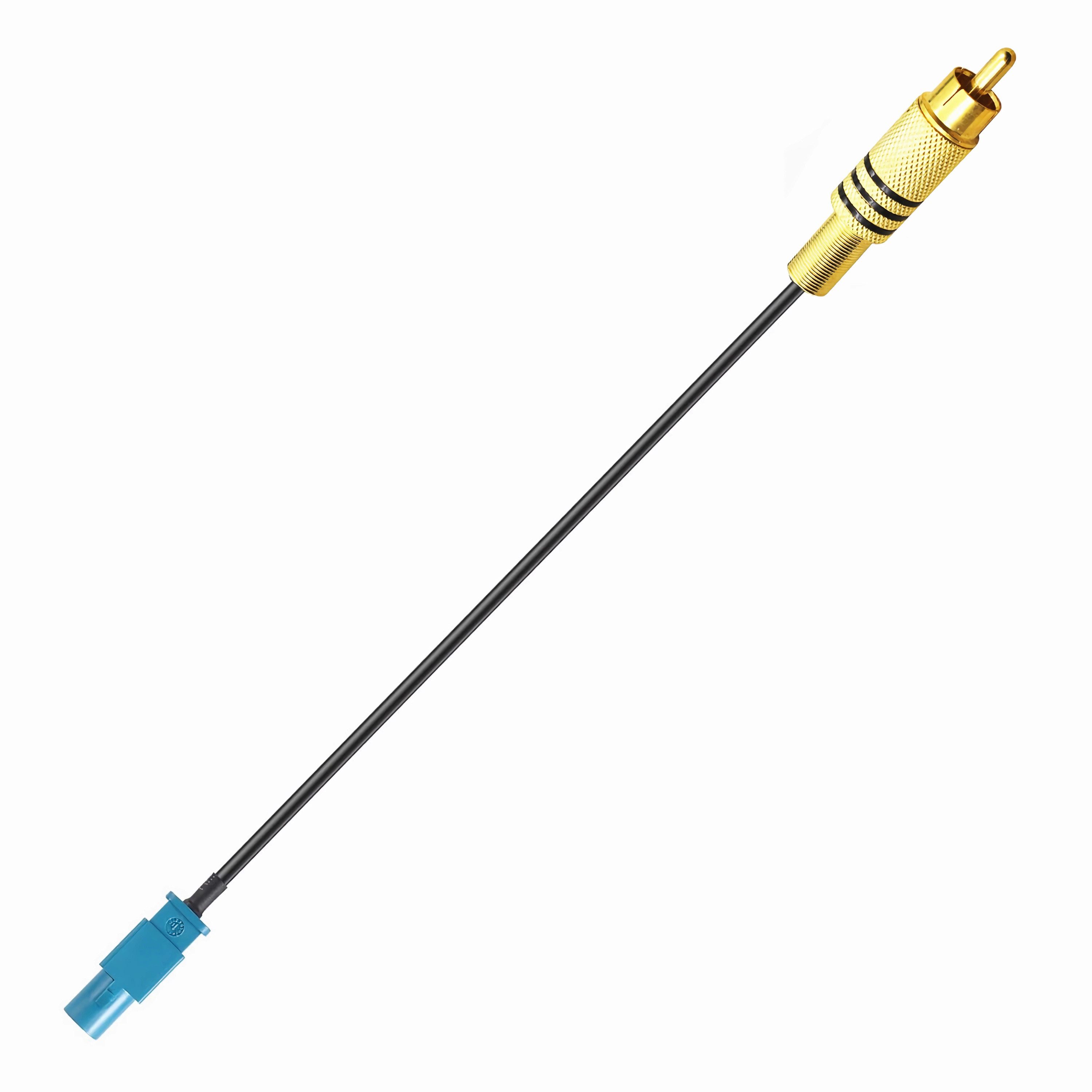 Bolwins K46 Cinch Fakra Kabel Adapter RCA Video Rückfahrkamera Ford Mercedes Video-Kabel, Cinch (RCA) Stecker, Fakra Stecker (25 cm), Adapterkabel für Videoeinspeisung an Werksnavi
