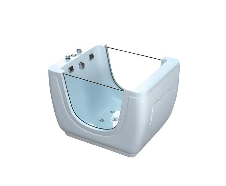 Xlmoebel Babybadewanne XLMOEBEL Babyspa Babywhirlpool aus Acryl in Weiß, (Babywhirlpool, 1-tlg), Made in Europa