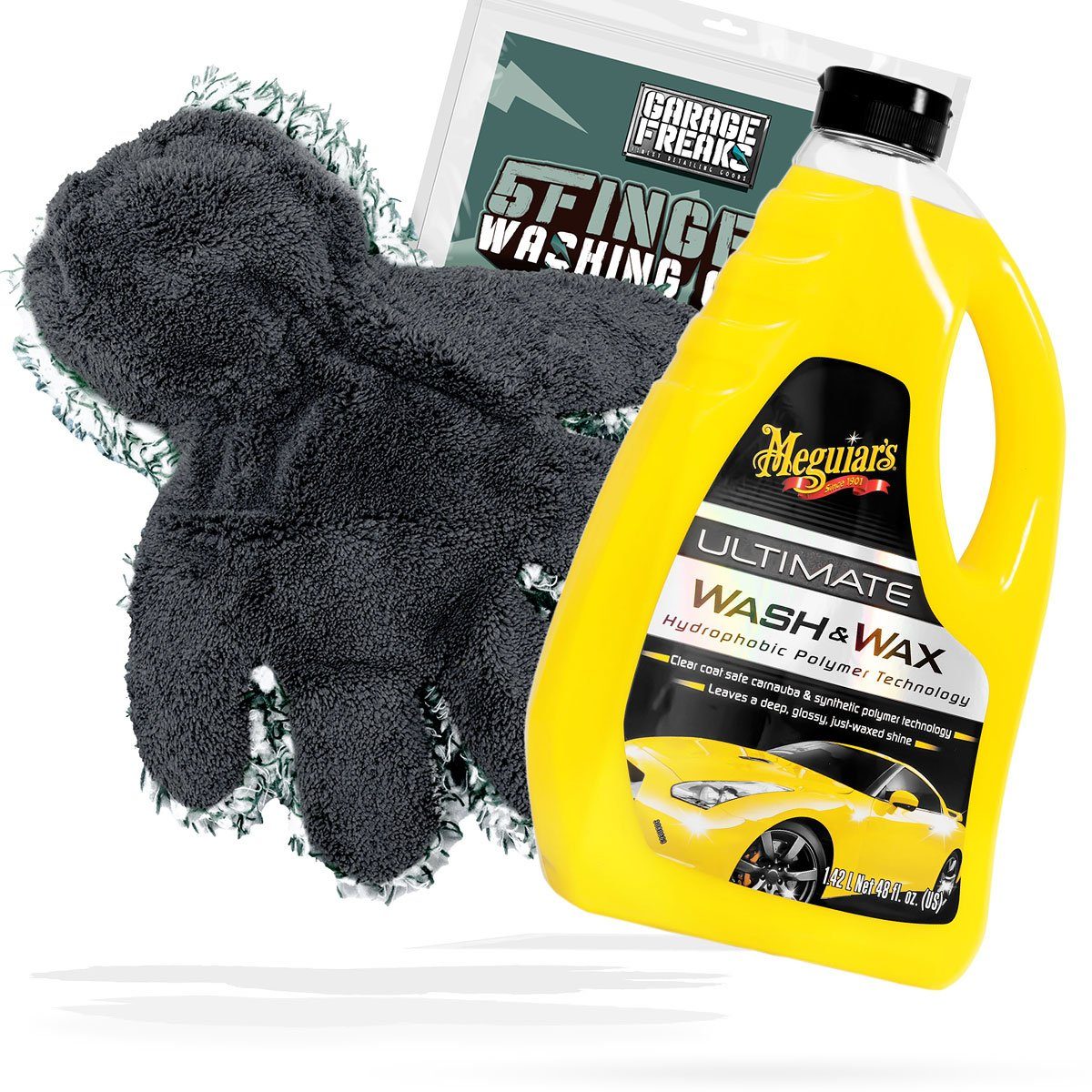 Garage Freaks 5 Finger Waschhandschuh + Autoshampoo Autoshampoo