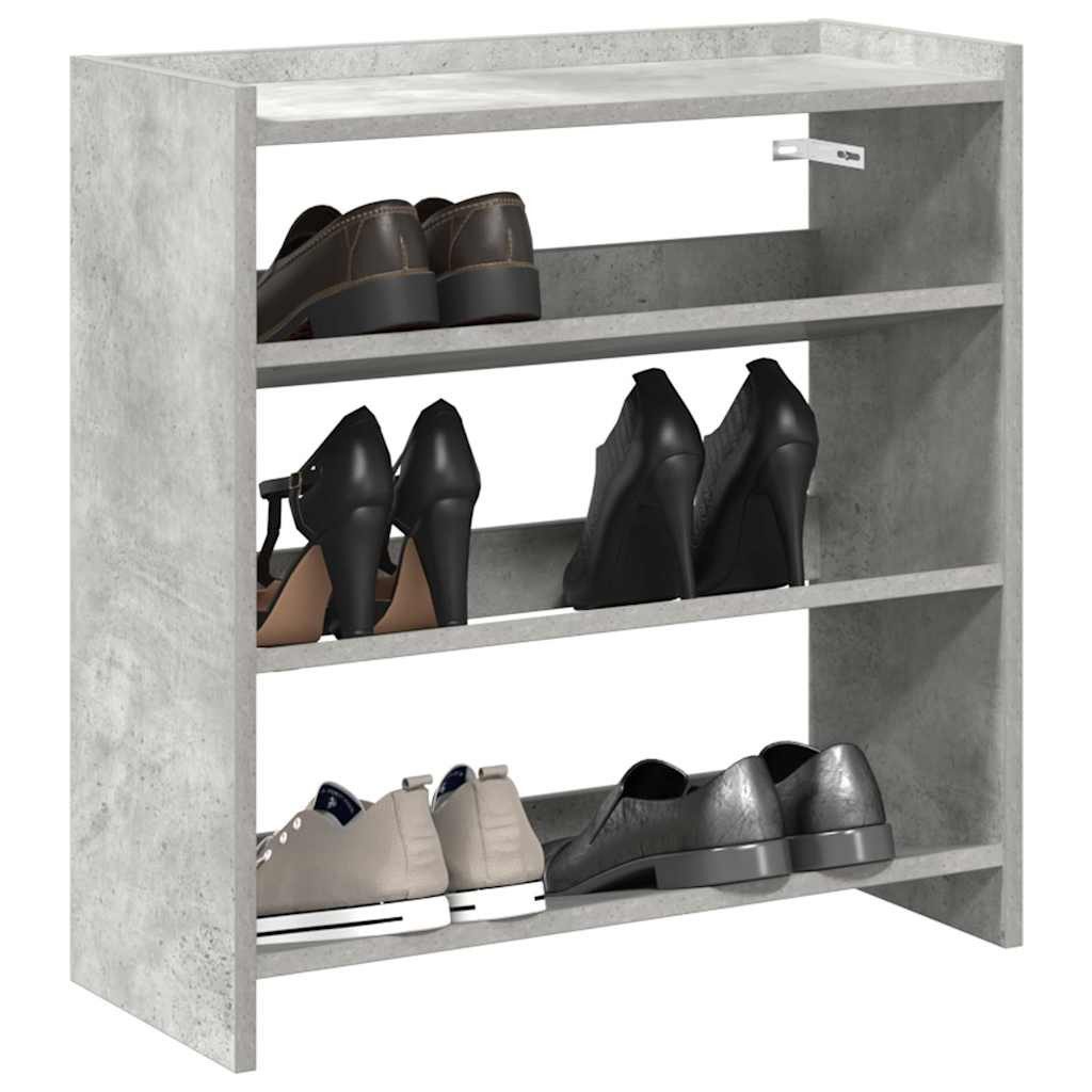 vidaXL Schuhregal Schuhregal Betongrau 60x25x62 cm günstig online kaufen