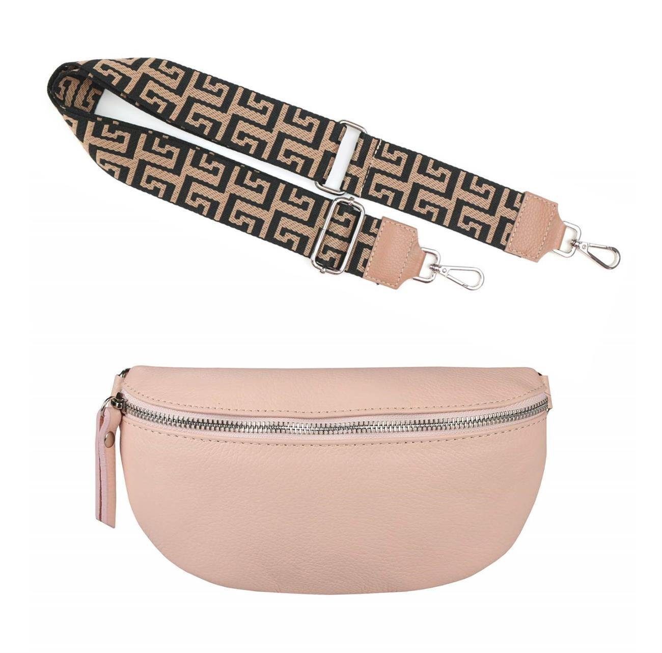 Bauchtasche Made in Italy Damen Leder Gürteltasche Hüfttasche Brusttasche Bodybag