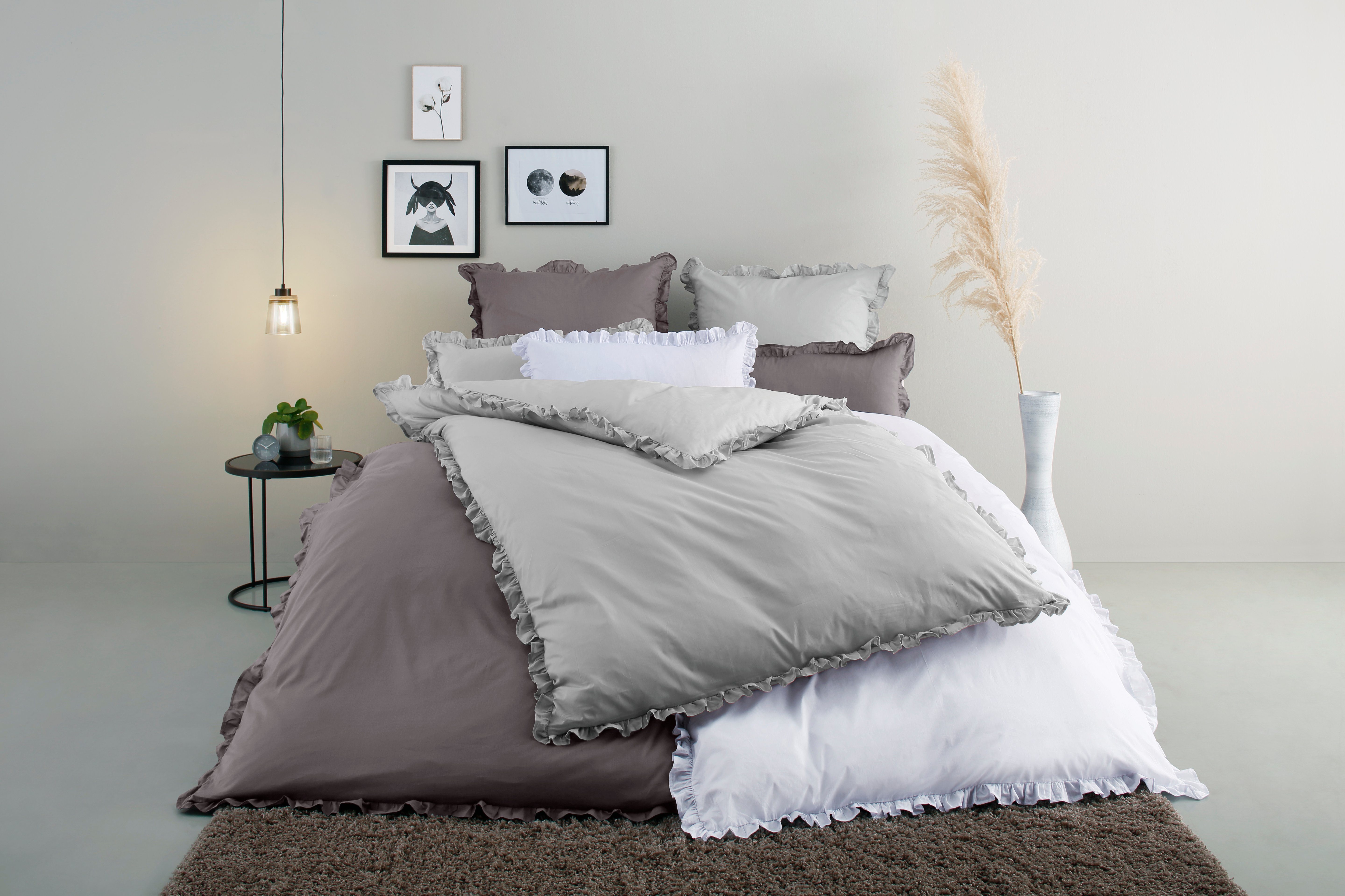 Bettwäsche »Violetta Bettwäsche mit Volants, geeignet im Winter und ...