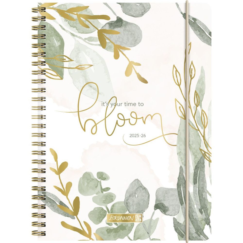 Schulheft Schülerkalender A5 - 2025-26 - PP 1w/2p Bloom