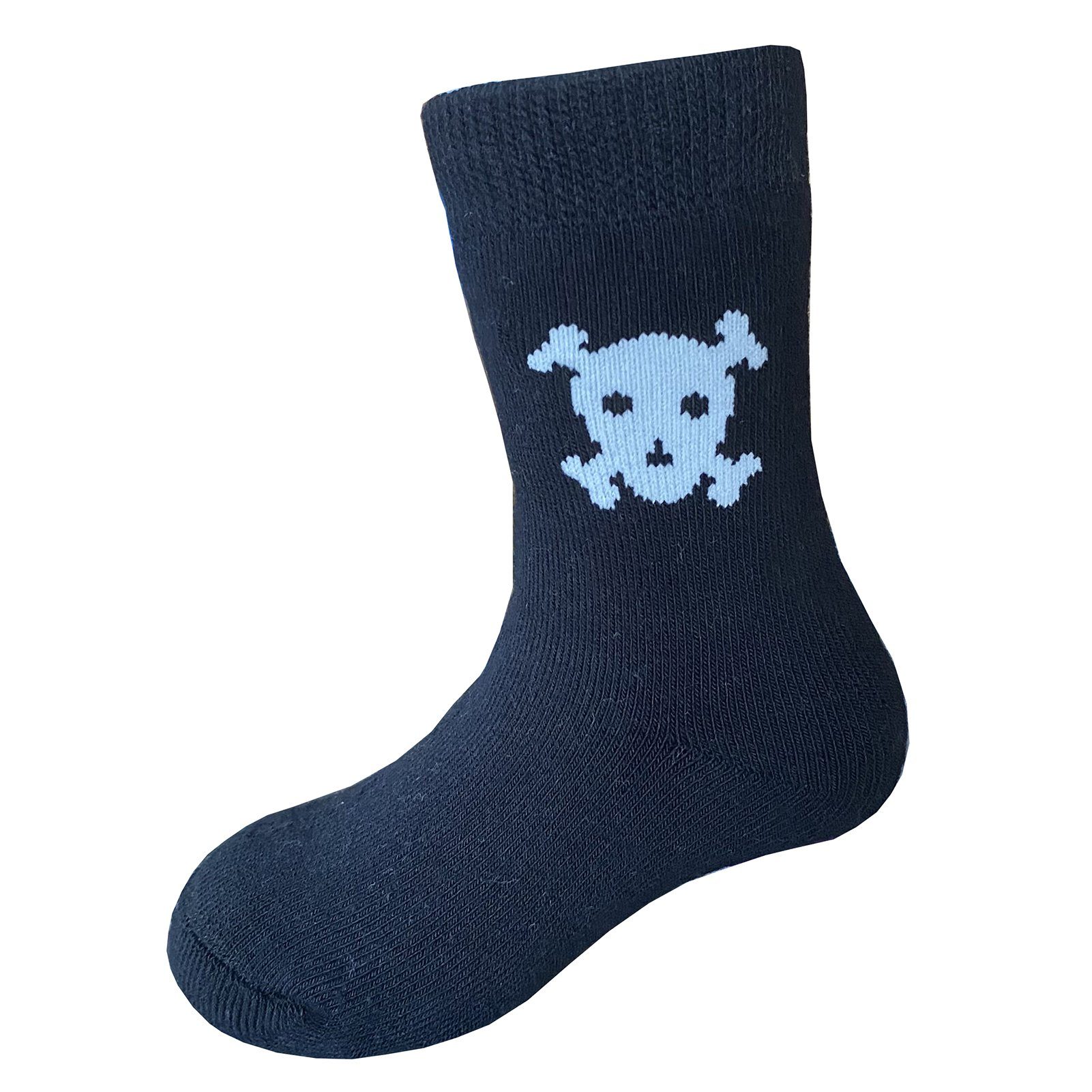 atmungsaktiv Langsocken Mit Schwarz Weiche VollerFrottee 3 Kinder Warm Krabbelsocken Yalion und Lange Socken hautfreundlich) Paar (Beutel,