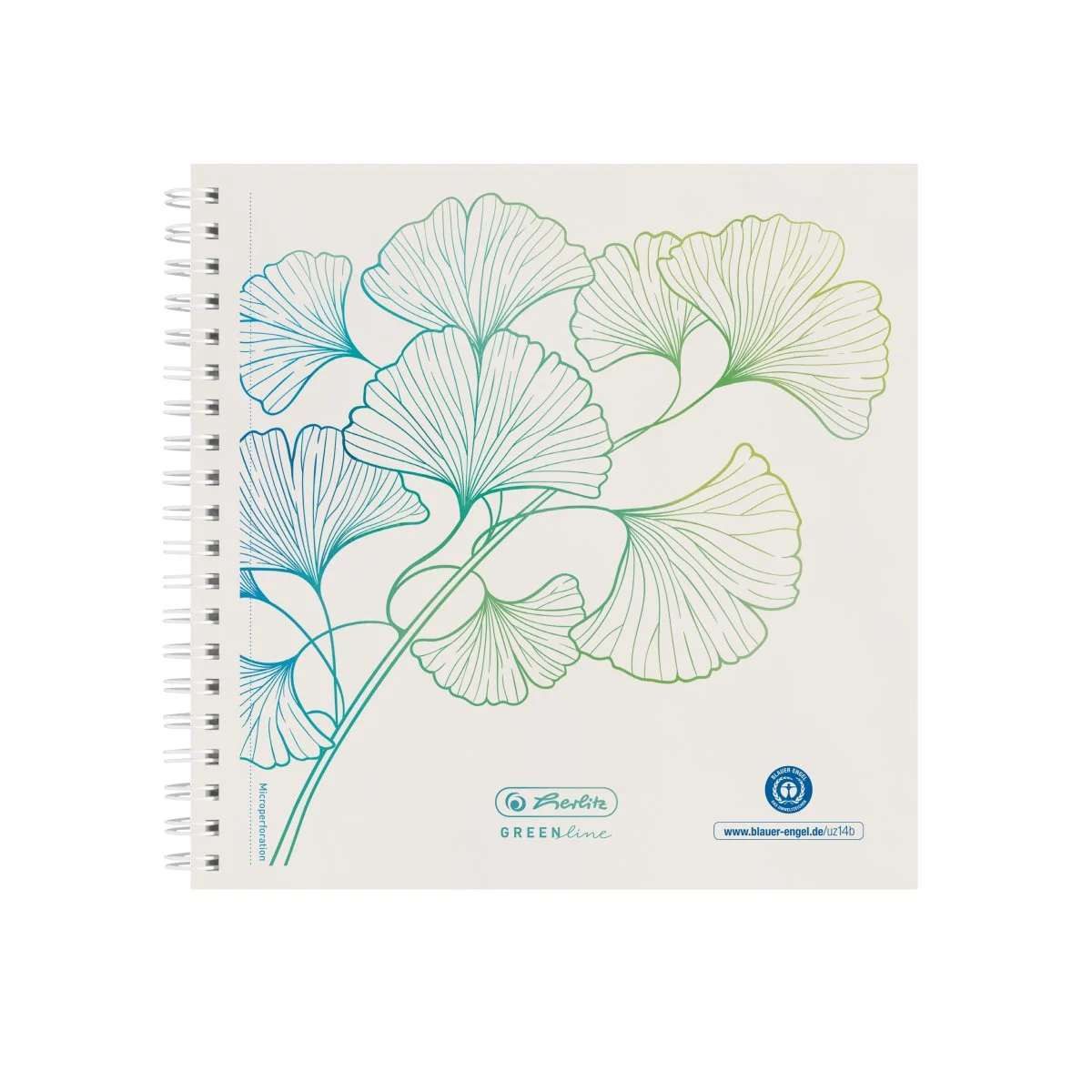 Herlitz Notizbuch Herlitz GREENline Notizbuch 100 Blätter Weiß