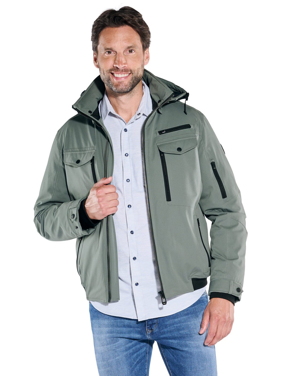 Engbers Kurzjacke engbers Herren Funktionsjacke, Khaki günstig online kaufen