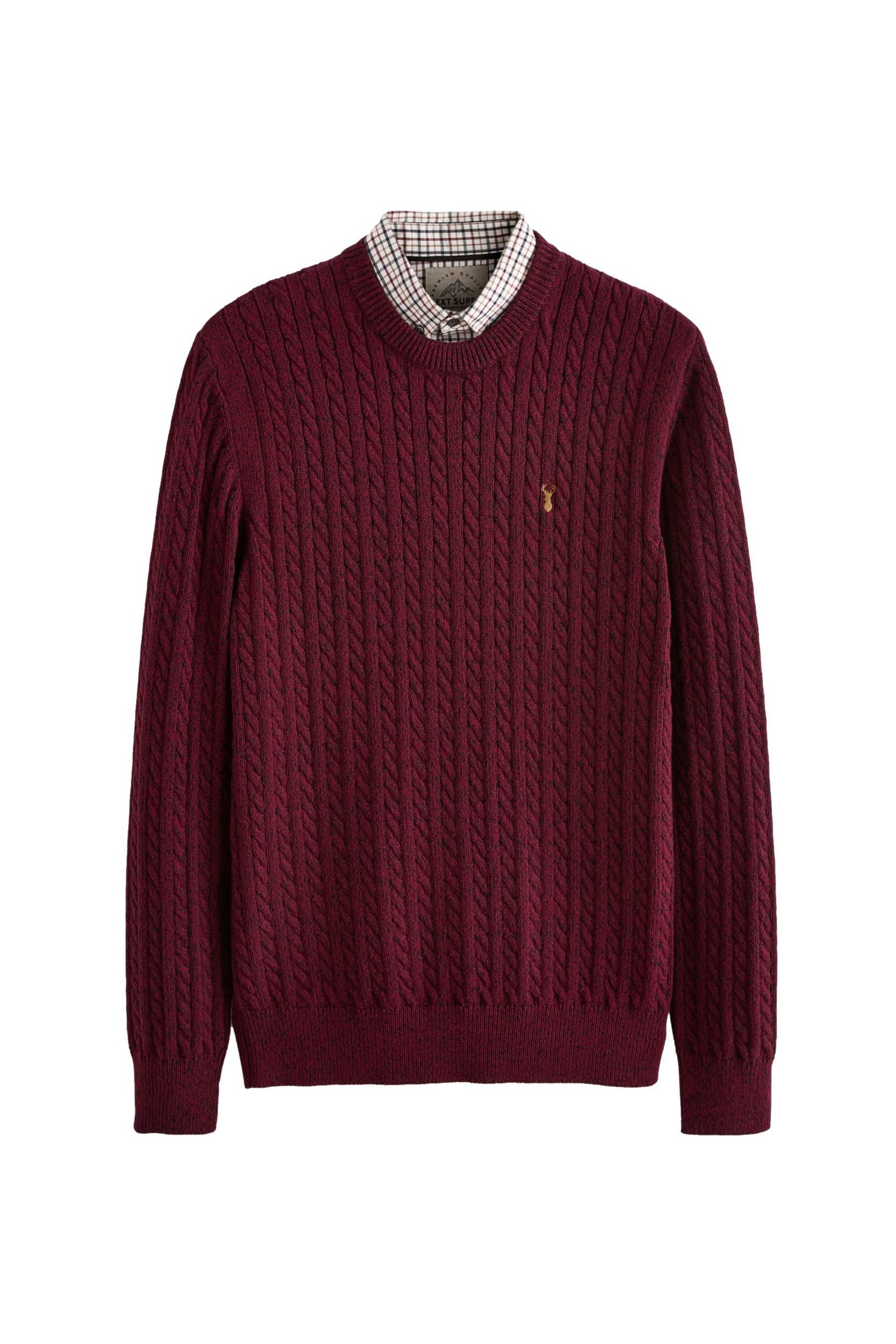 Next 2-in-1-Pullover Oxford-Pullover mit angedeutetem Hemd günstig online kaufen