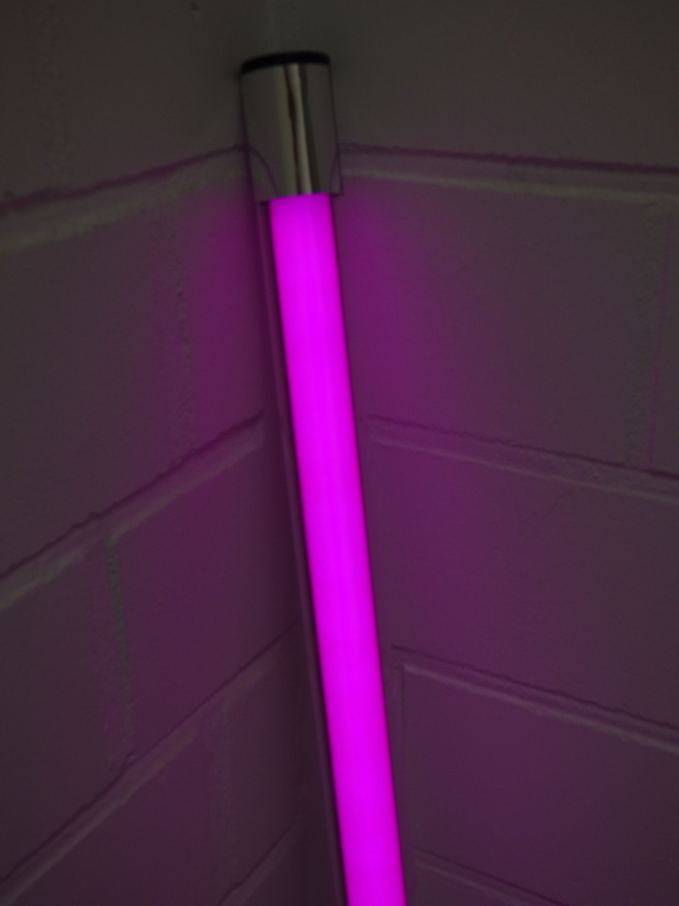 XENON LED Wandleuchte LED Leuchtstab 18 Watt pink 1600 Lumen 123 cm IP-44 Aussen, LED Röhre T8, Xenon