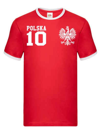 Blondie & Brownie T-Shirt Herren Polen Polska Sport Trikot Fußball Weltmeister WM Europa EM