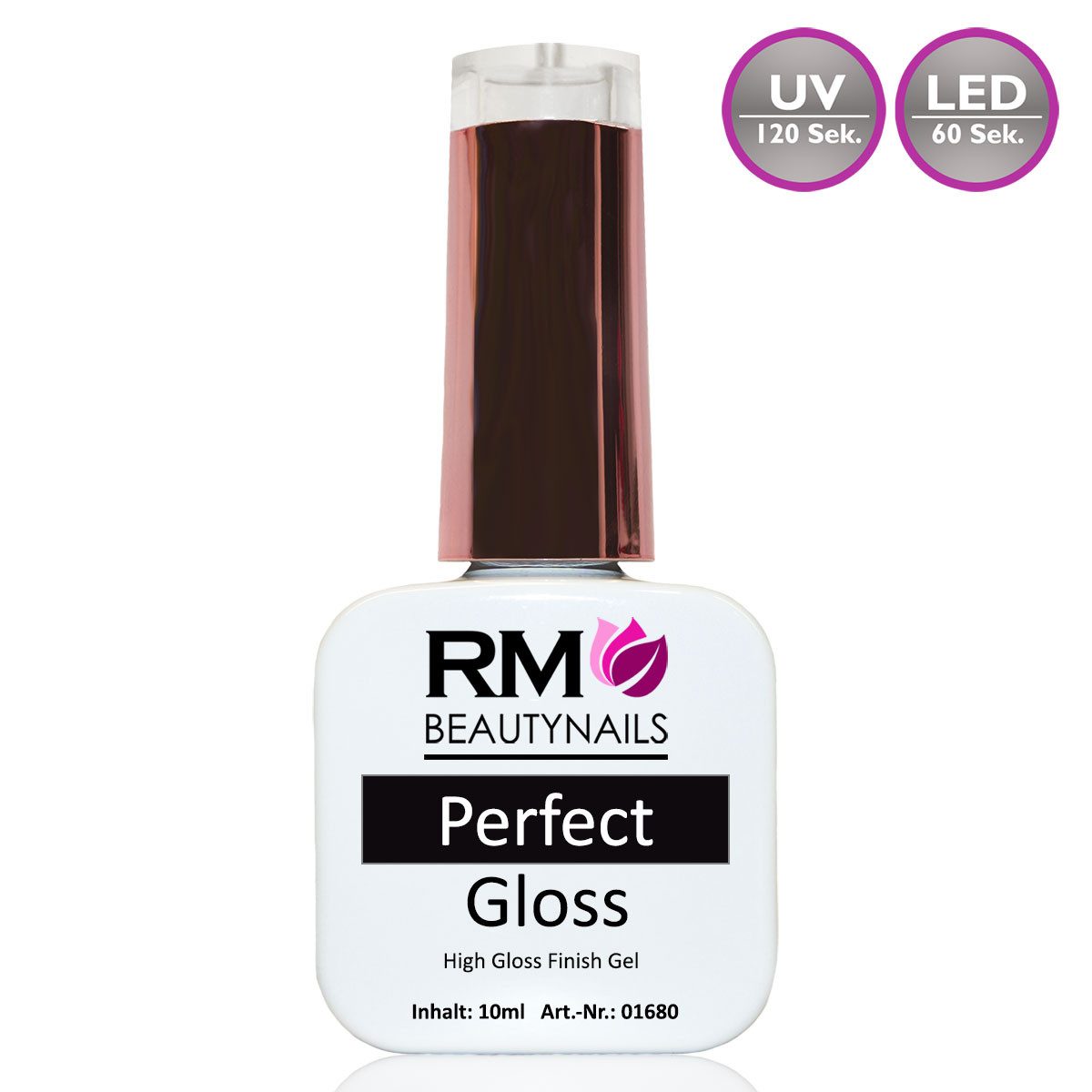 UV-Gel Perfect Gloss Glanz UV-Gel Led Nagelgel Quickfinish Finishgel