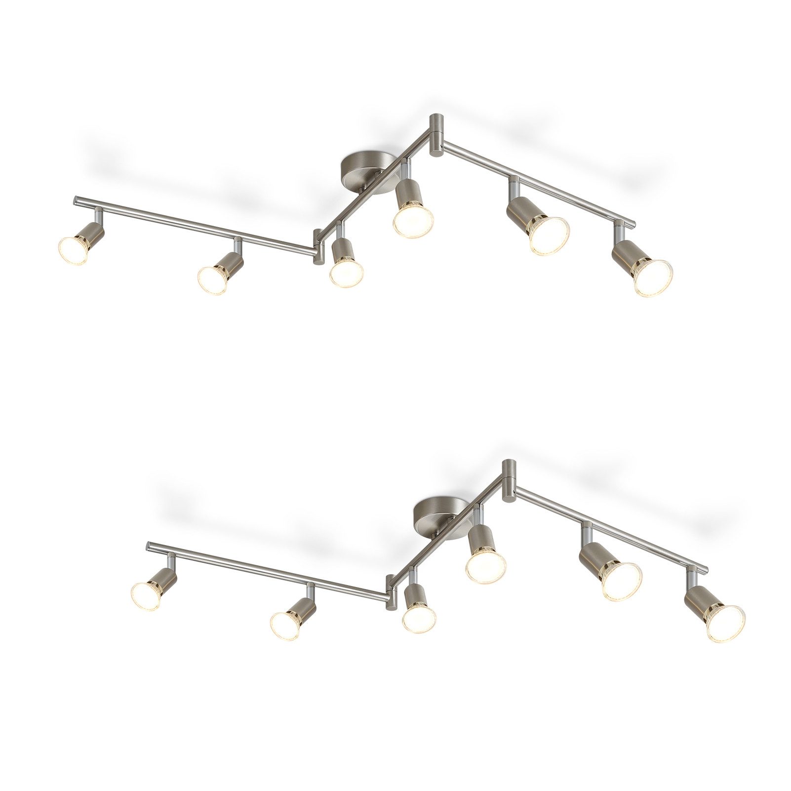 ZMH Deckenspots 6 Flammig - Deckenleuchte Modern Deckenstrahler GU10 Wohnzi günstig online kaufen