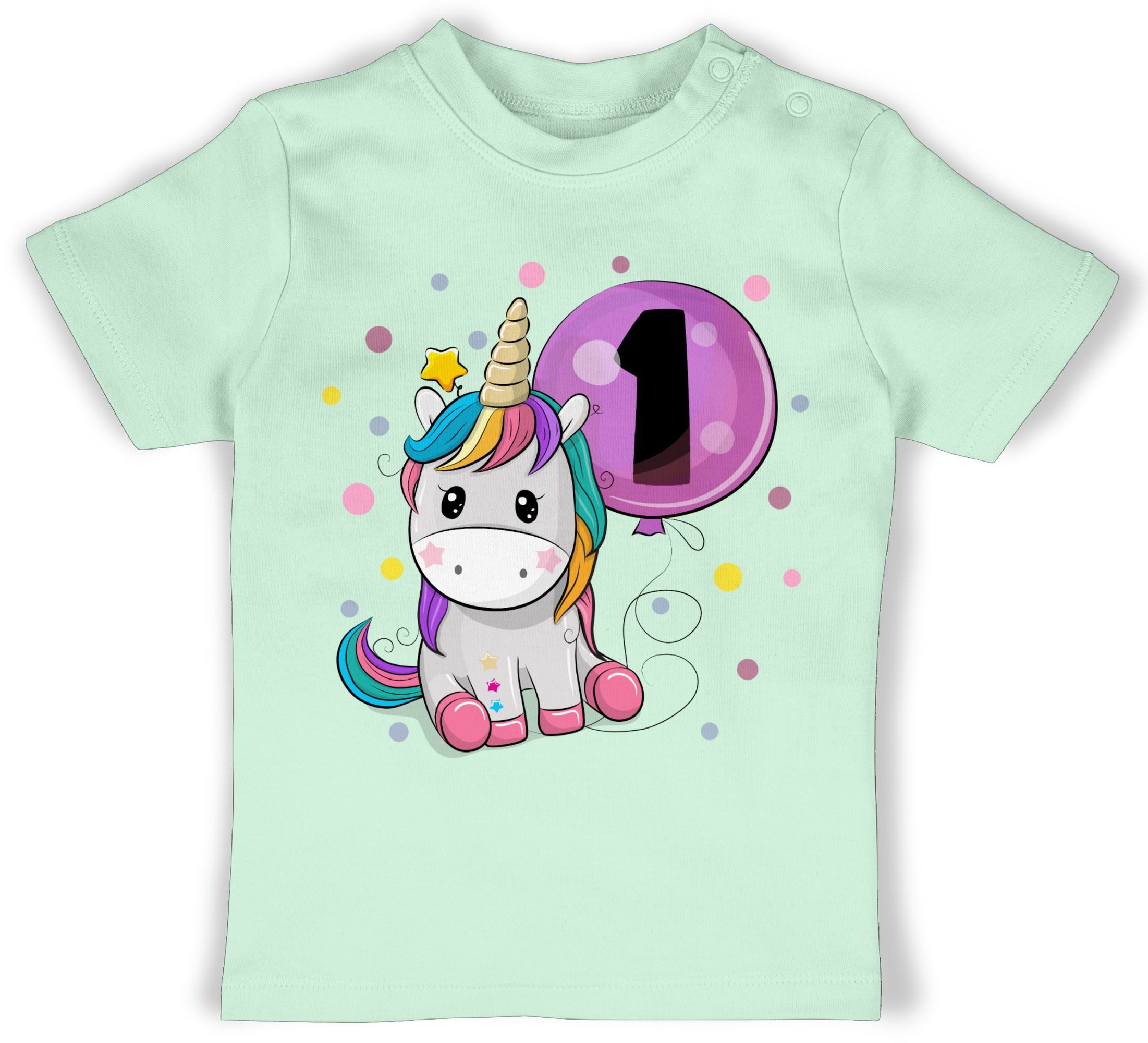 T-Shirt Einhorn 1 Geburtstag Mädchen Kindergeburtstag 1 Jahre
