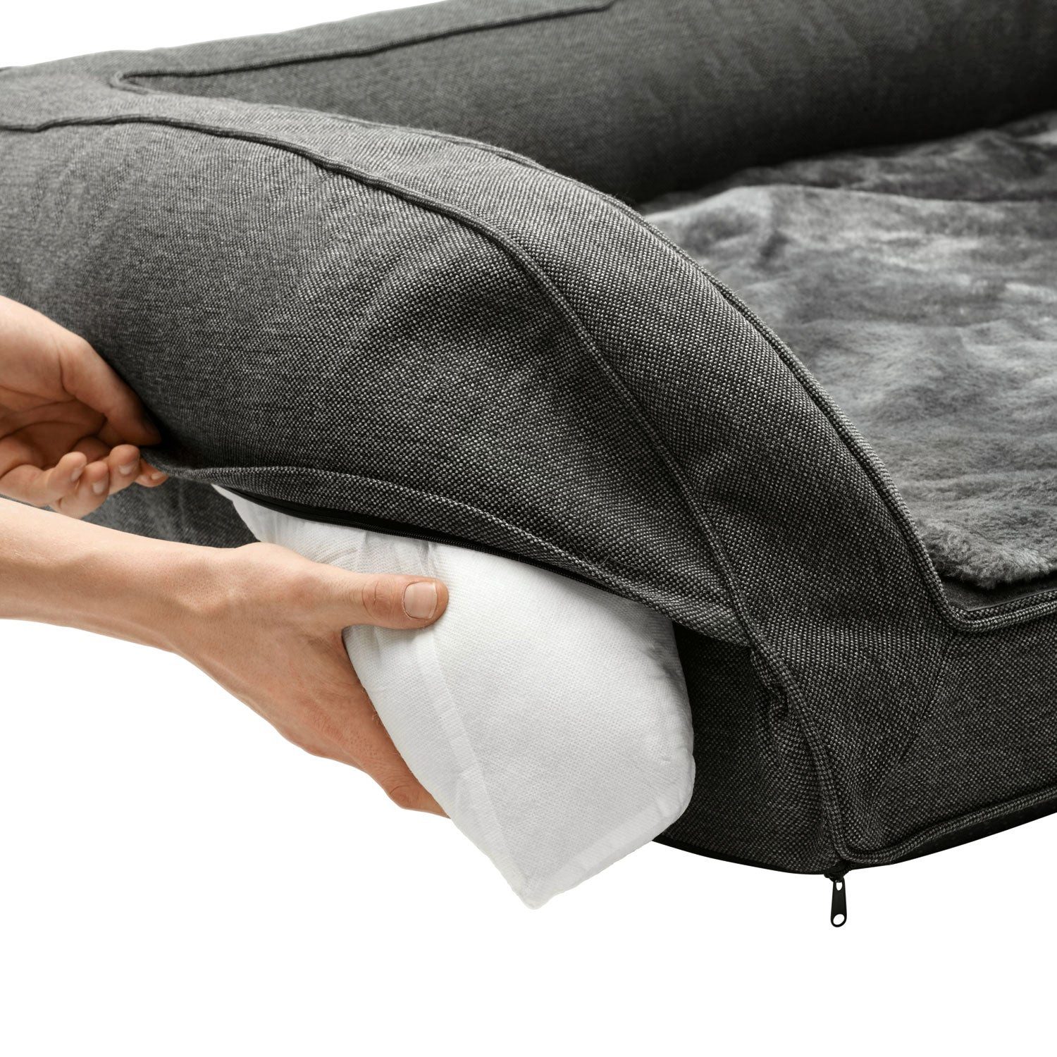 Hunter Tierbedarf Tierbett Orthopädisches Hundesofa Livingston, Polyester