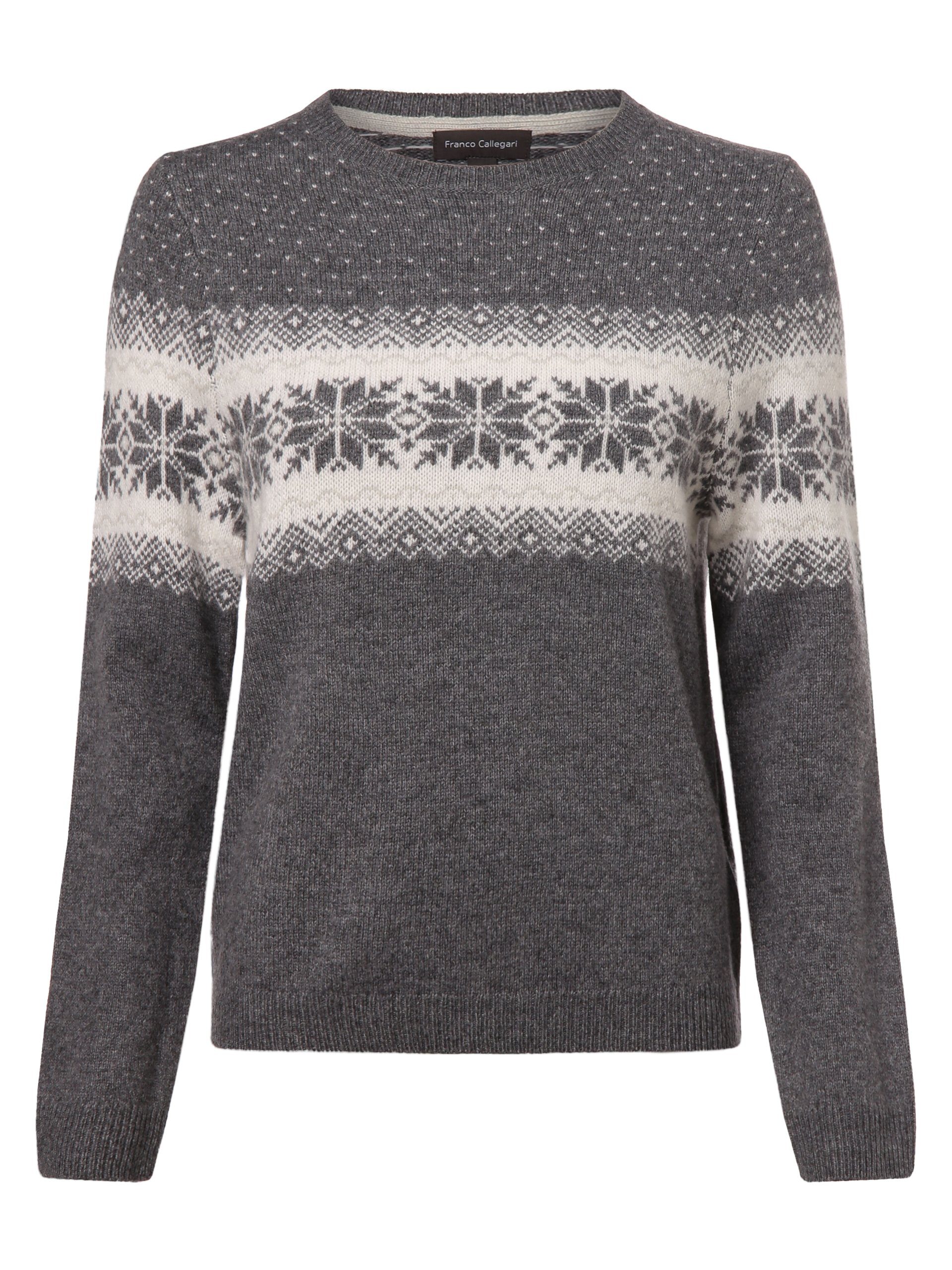 Franco Callegari Strickpullover anthrazit