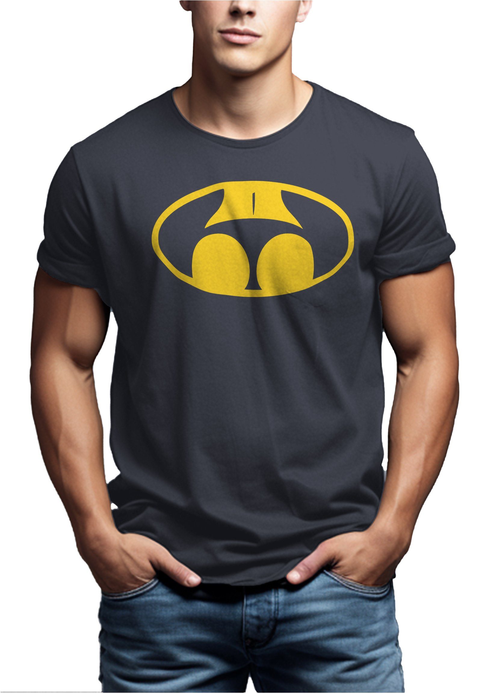 MAKAYA Print-Shirt Herren Coole Lustige Party T-Shirts Fun Motiv Mallorca Malle Funshirt mit Druck