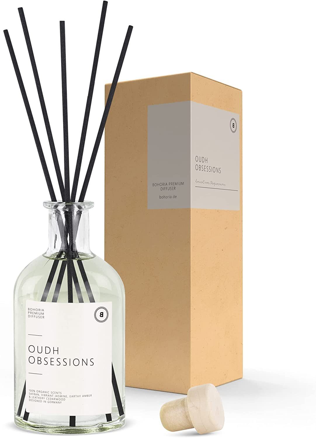 Duft-Set BOHORIA Raumduft mit Stäbchen, Raumduftstäbchen, Raumdiffuser