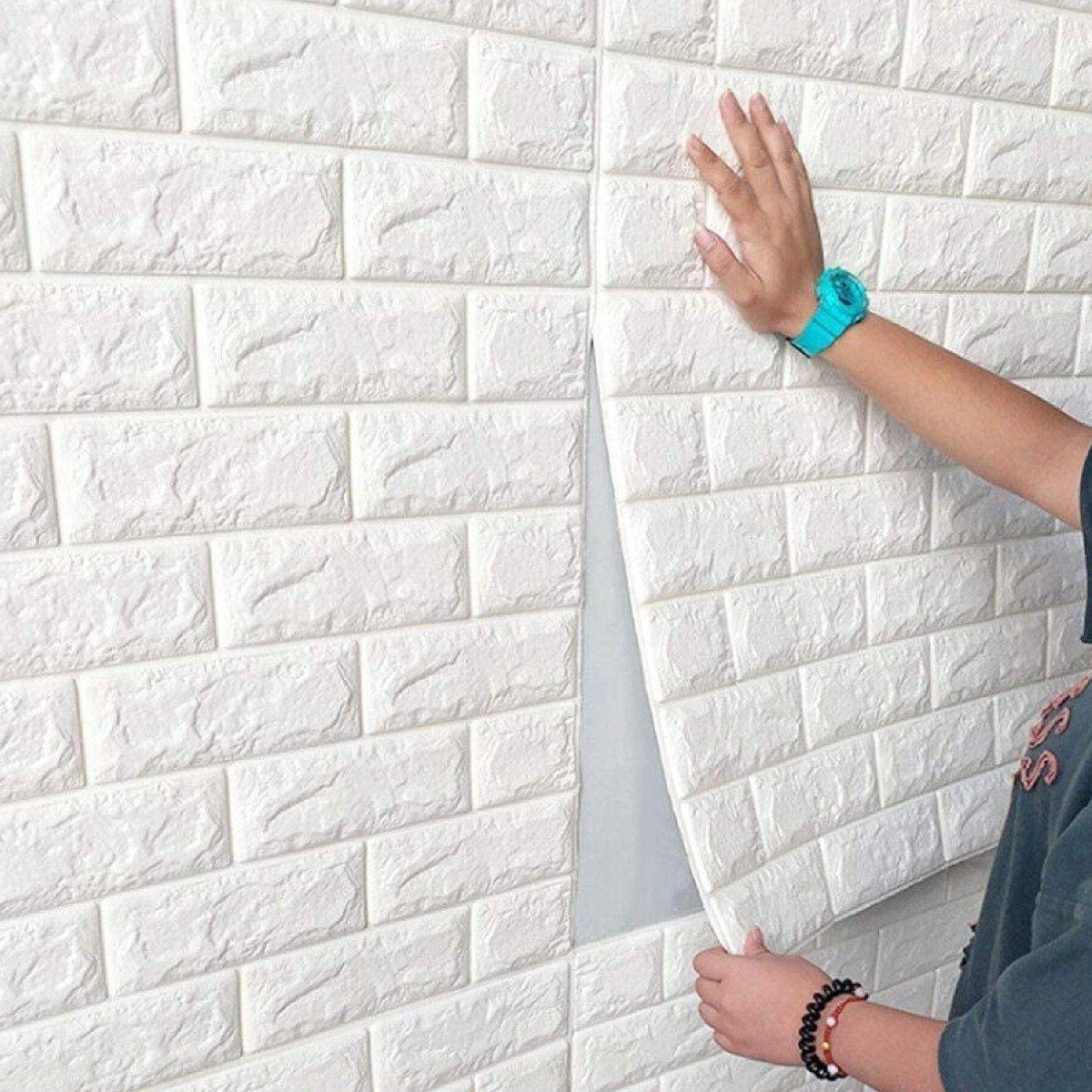 DTC GmbH 3D-Tapete »selbstklebende Wandpaneele 77x70 cm Wasserfest, Ziegel  und Steinoptik«, 3D, Backstein, Steinoptik, (6 St) online kaufen | OTTO