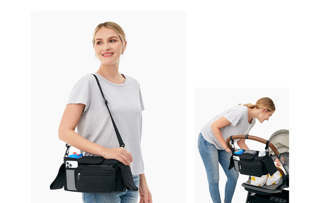 Momcozy Kinderwagen-Tasche Kinderwagen Organizer Tasche (1-tlg)