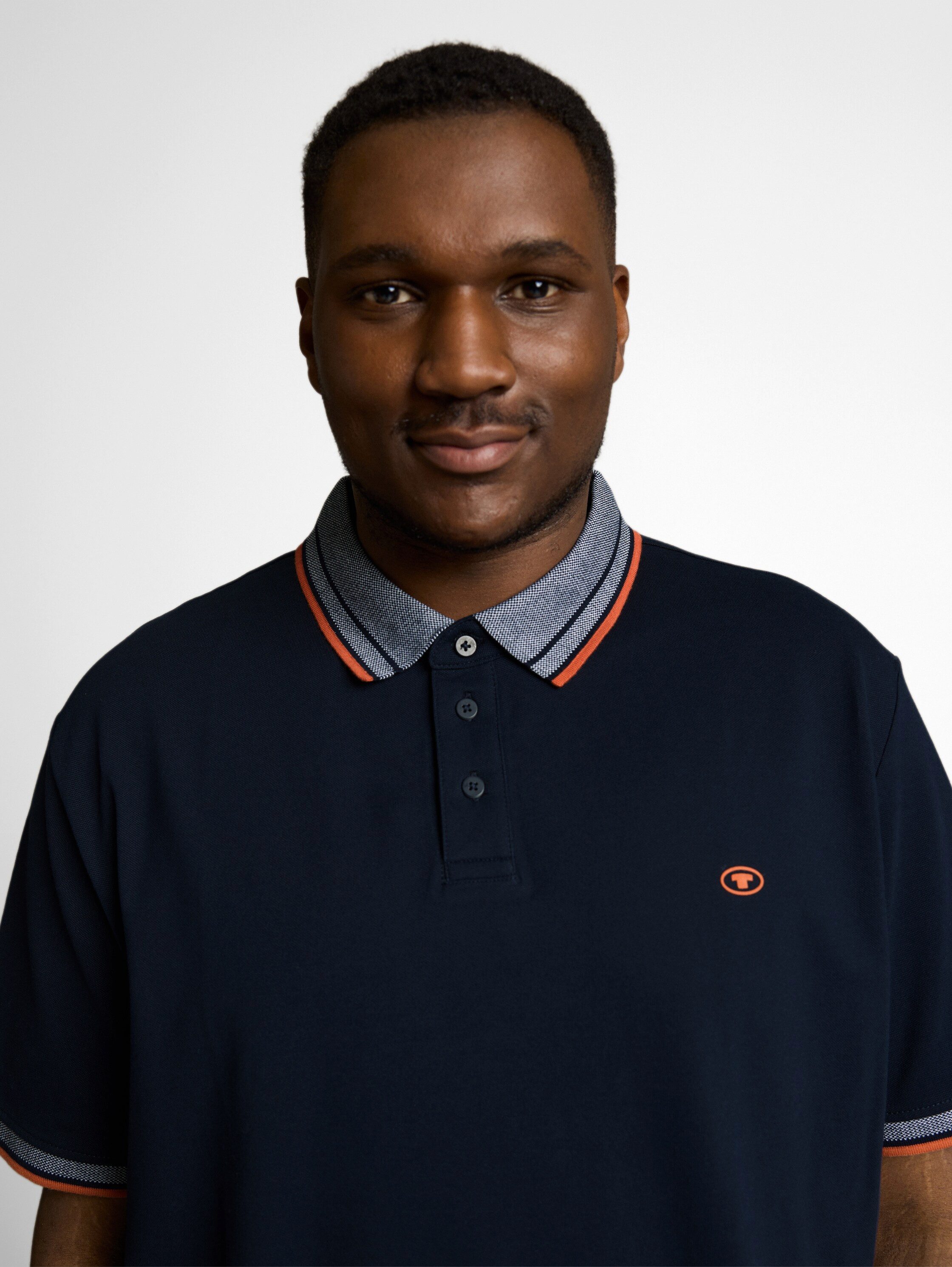 TOM TAILOR PLUS Poloshirt mit Logo Print