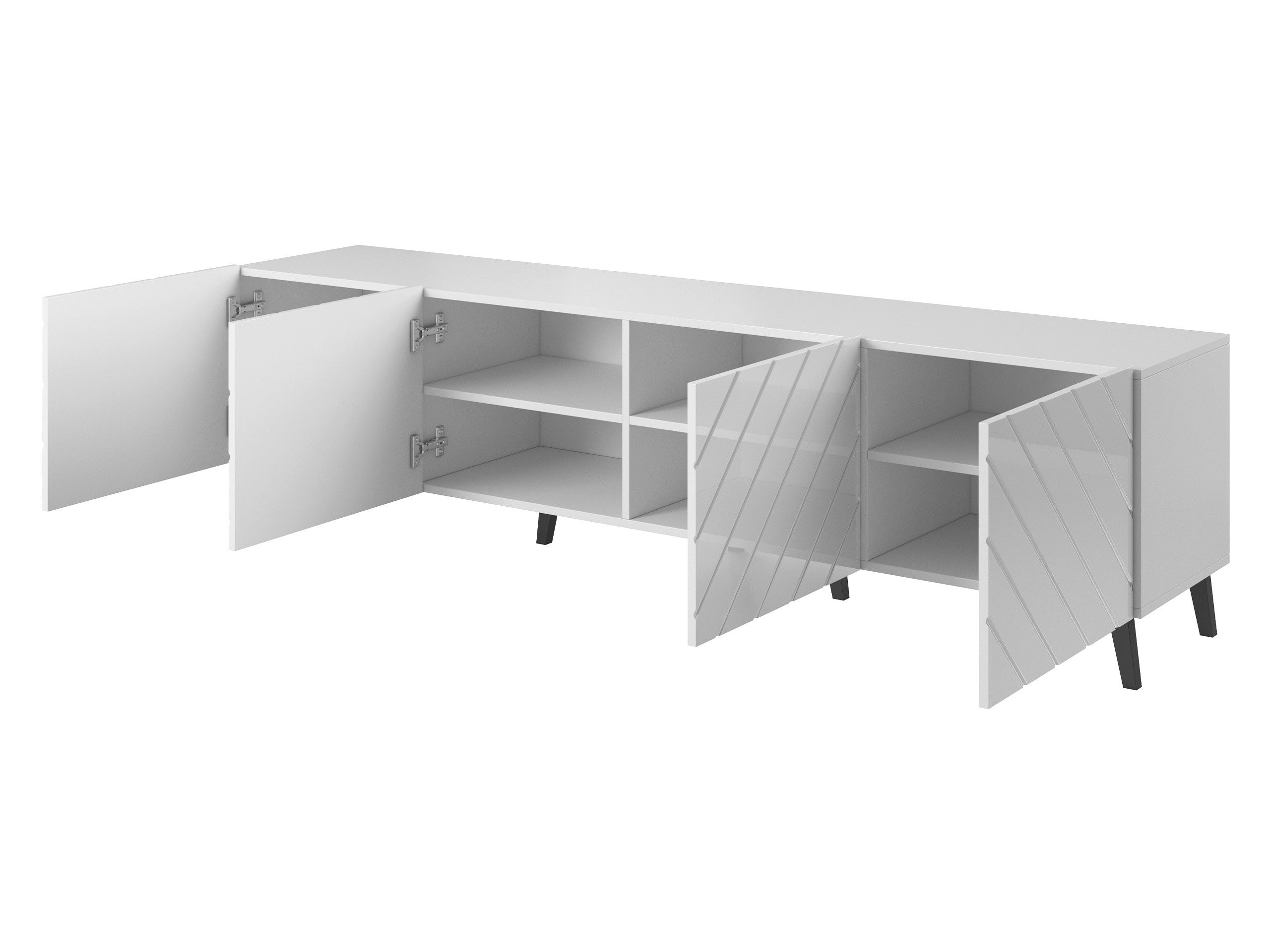 MIRJAN24 TV-Schrank Abeto 200 TV-Tisch mit 4 Türen, Wohnzimmer TV-Kommode
