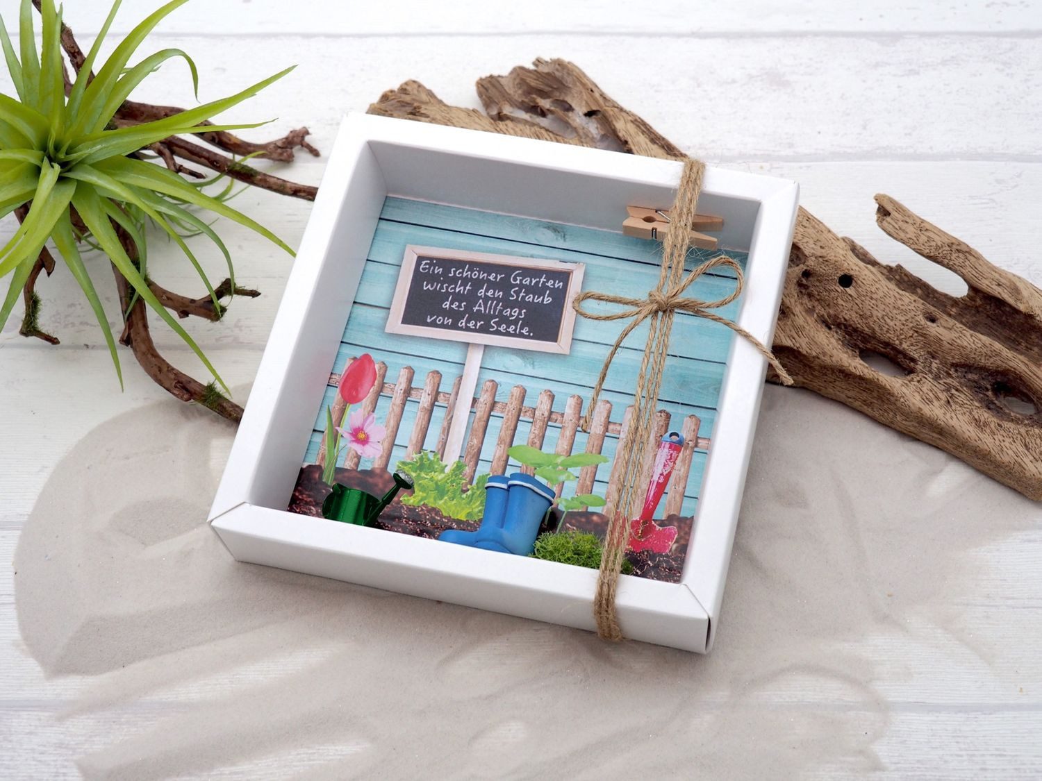 ZauberDeko Geschenkbox Geldgeschenk Garten Blumen Gutschein Gartenzubehör Geschenk – Bild 3 von 3