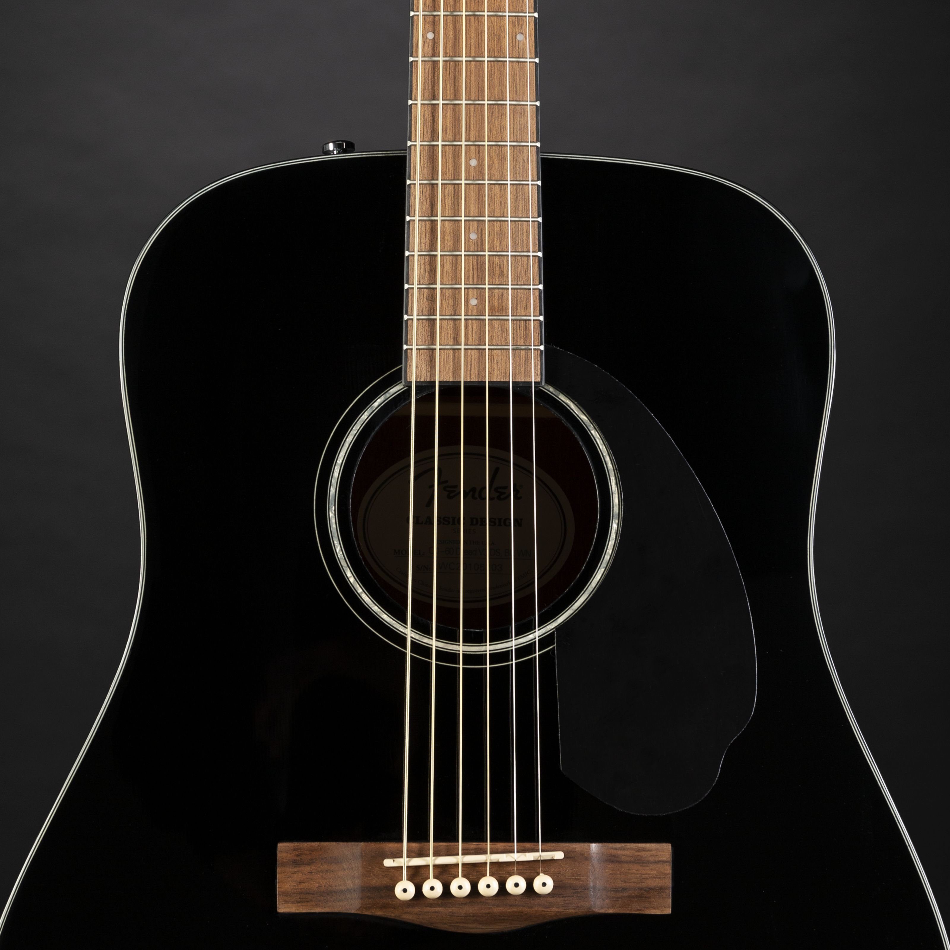Fender Westerngitarre, CD-60 V3 Black, Westerngitarren, Dreadnought Gitarren, CD-60 V3 Black - Westerngitarre