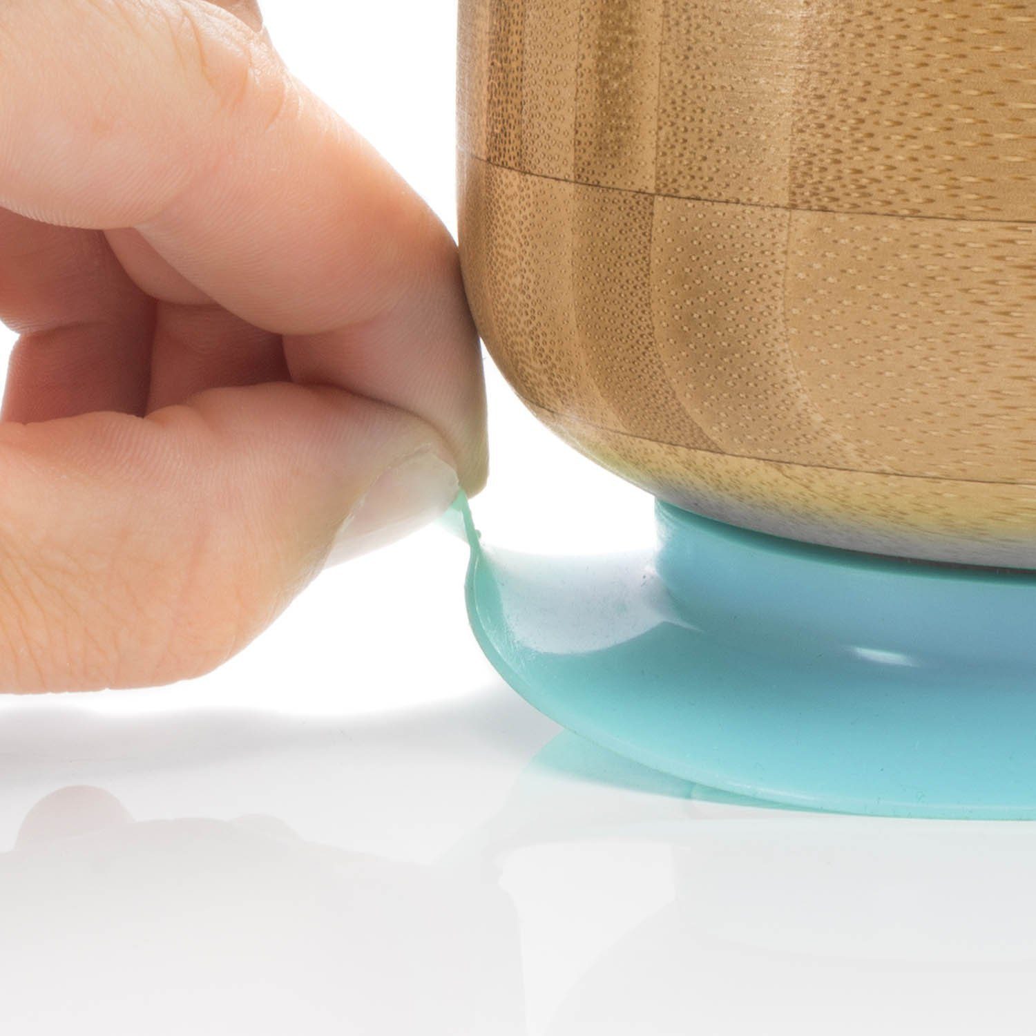 all Kids United Schüssel ALL KIDS UNITED–Bambus Schüssel Baby Kinder Breischüssel mit Saugnapf, Bambus, (Baby Müslischale), Breischale