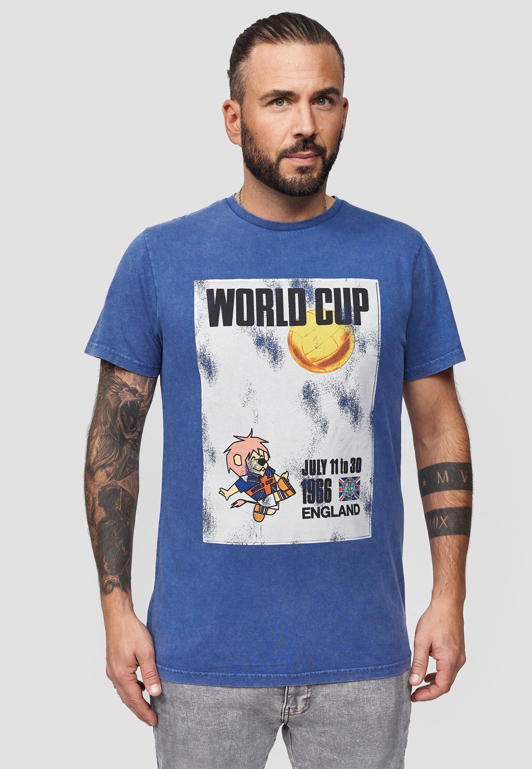 Recovered T-Shirt FIFA World Cup 1966 Poster GOTS zertifizierte Bio-Baumwolle