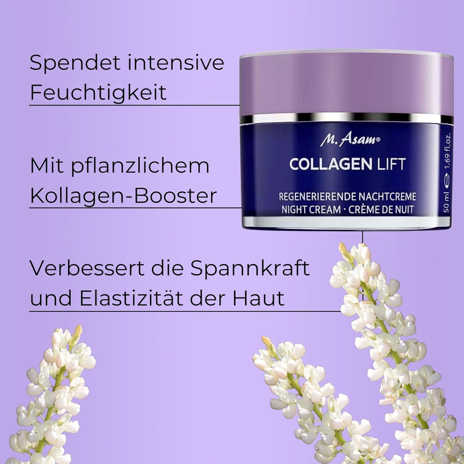 asambeauty Nachtcreme COLLAGEN LIFT Regenerierende Nachtcreme (50 ml)