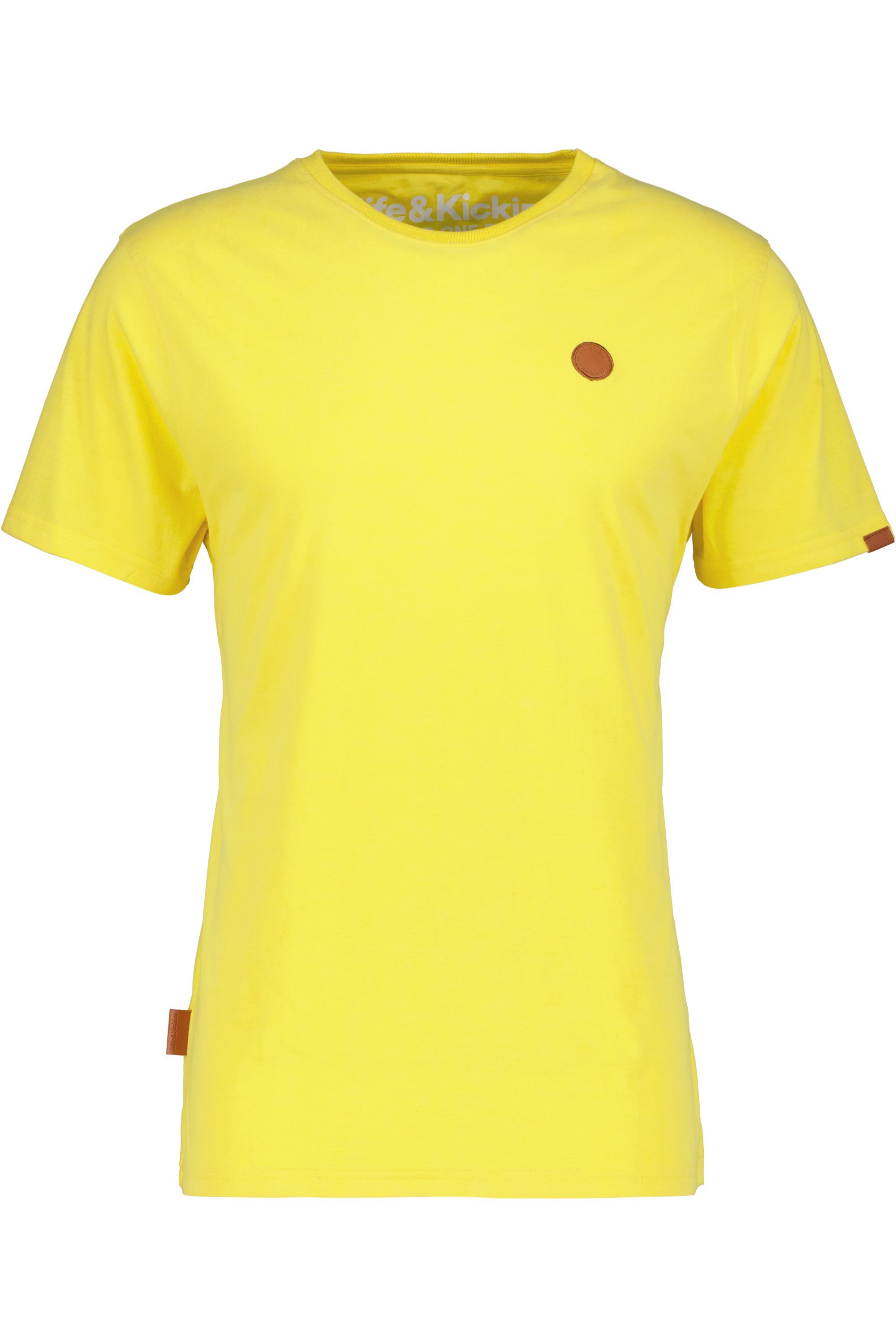 Alife & Kickin Shirt Herren T-Shirt MaddoxAK T-Shirt citron