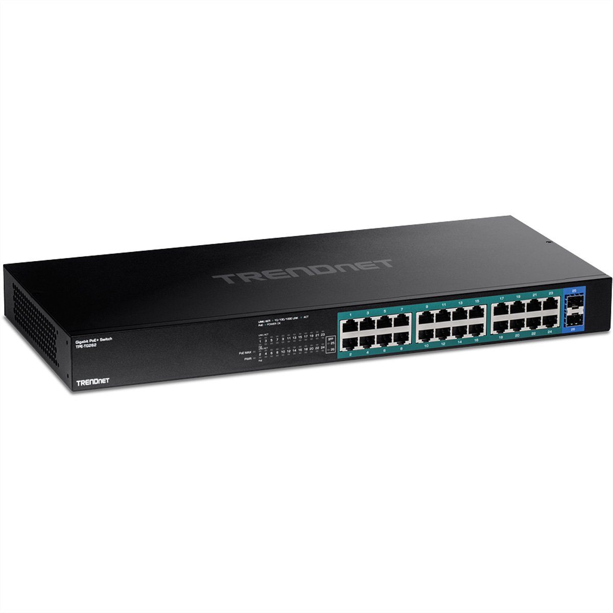 Trendnet TPE-TG262 Switch PoE+ Gigabit Netzwerk-Switch 26-Port