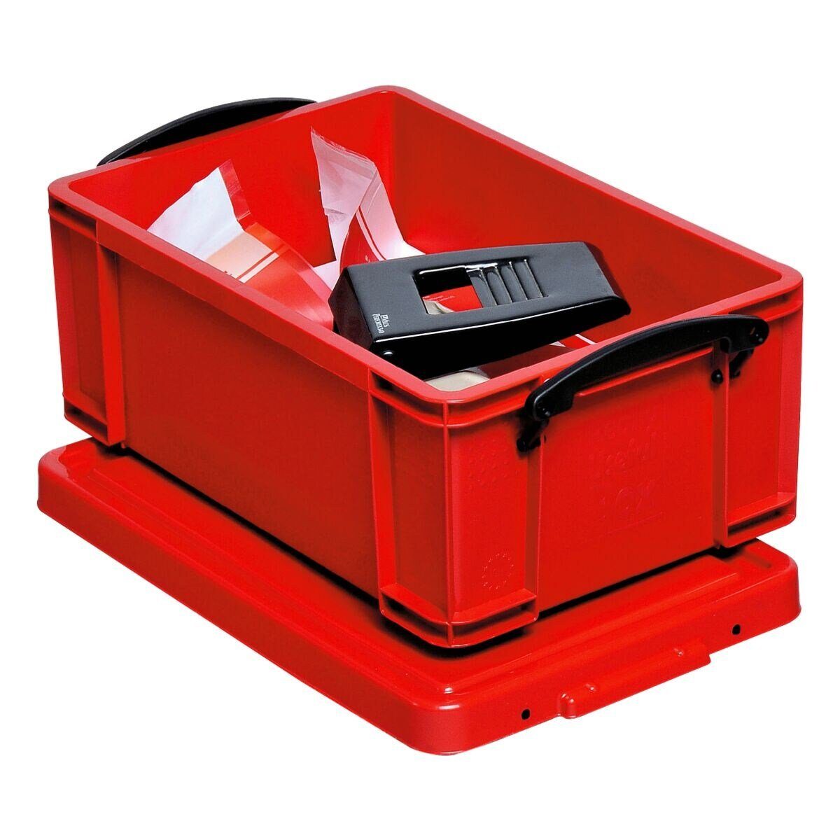 REALLYUSEFULBOX Aufbewahrungsbox, 9 Liter, verschließbar und stapelbar