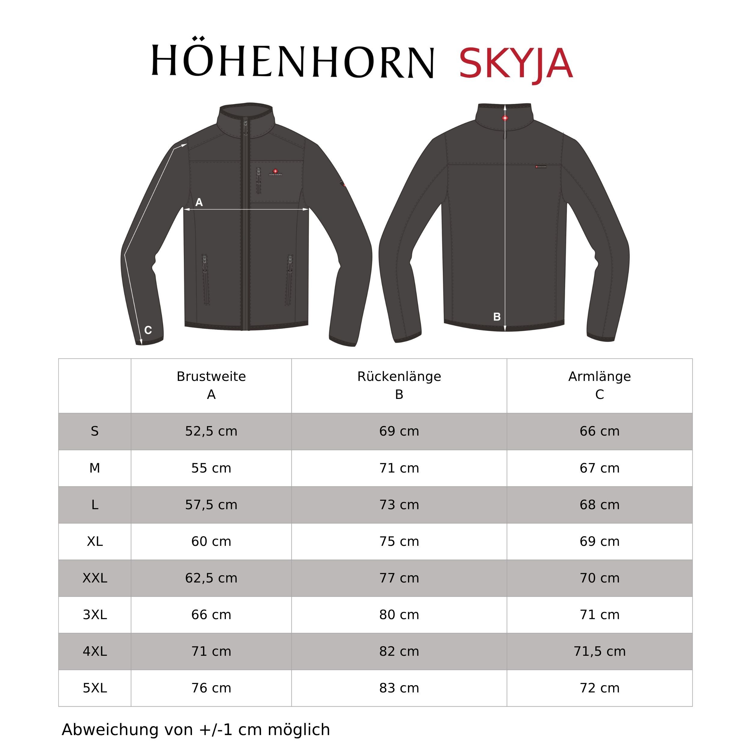 Höhenhorn Fleecepullover Skyja Herren Fleece Pullover für Männer Sweatshirt 1/4 Zip Microfleece