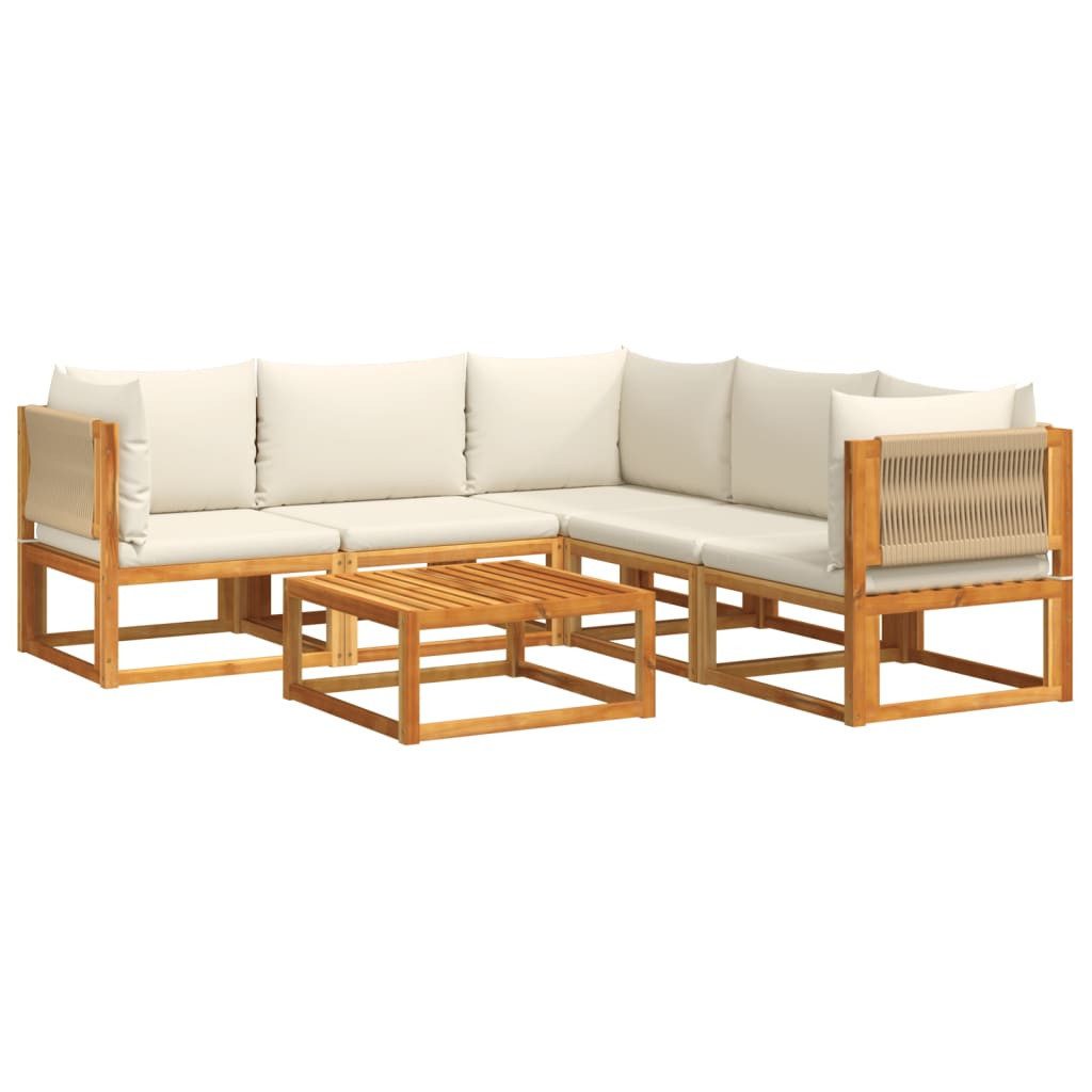 vidaXL Loungesofa 6-tlg. Garten-Sofagarnitur mit Kissen günstig online kaufen