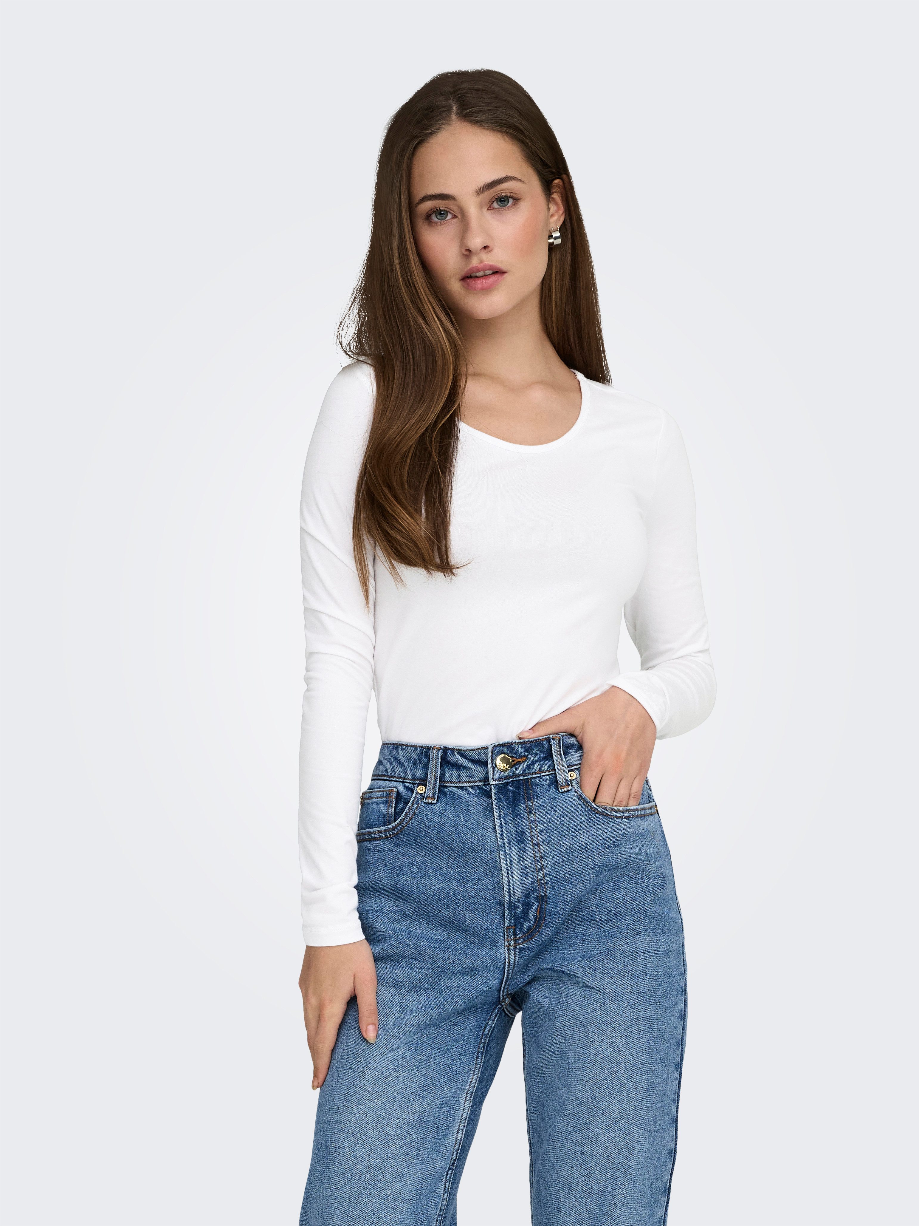 ONLY Langarmshirt ONLLIVE LOVE L/S ONECK günstig online kaufen