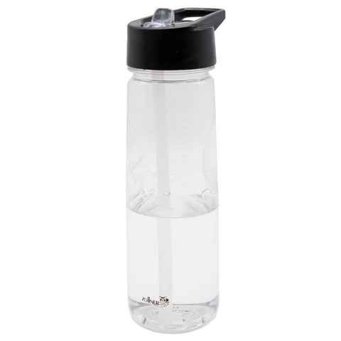 ZOLLNER24 Trinkflasche, BPA-frei, BPA-frei, 650 ml, ausklappbares Mundstück mit Strohhalm