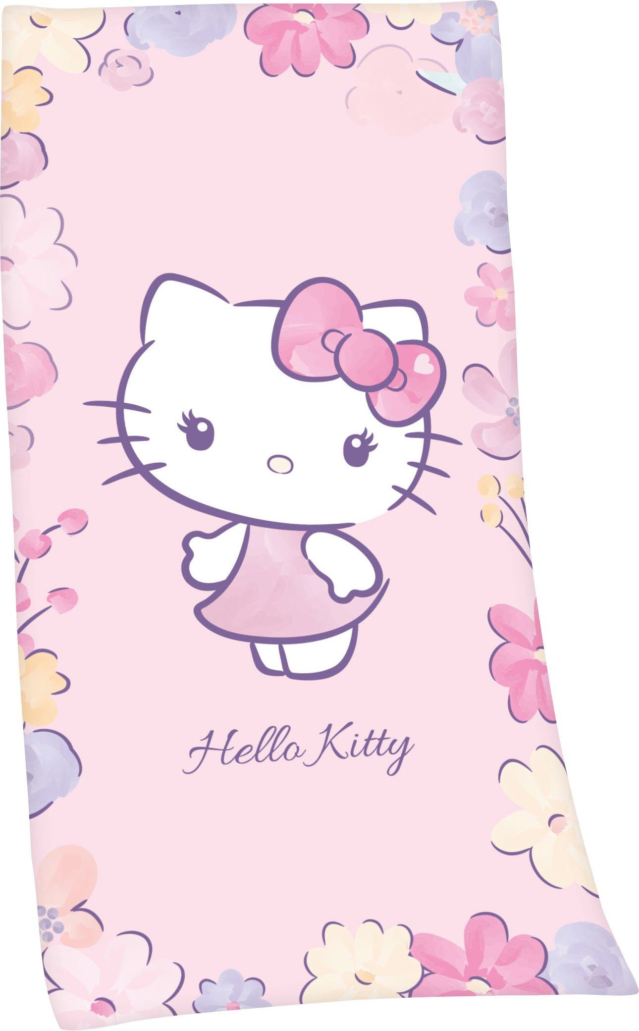 Hello Kitty Badetuch Hello Kitty, Velours (1-St), hochfarbig bedruckt | Badetücher