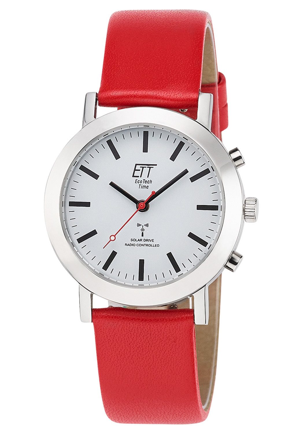 ETT Solaruhr Funk-Solar Station Watch Rot