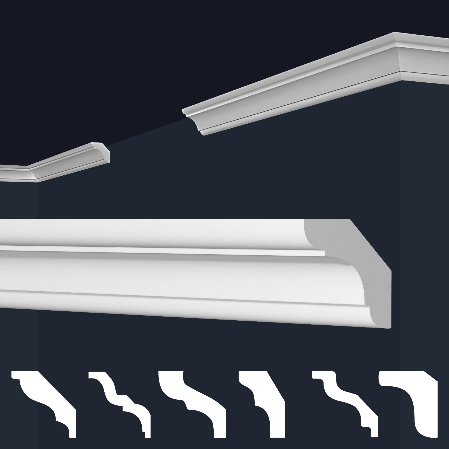 marbet design Stuckleiste E-23, Innen- & Außenecke (1 Stück), XPS Styropor günstig online kaufen