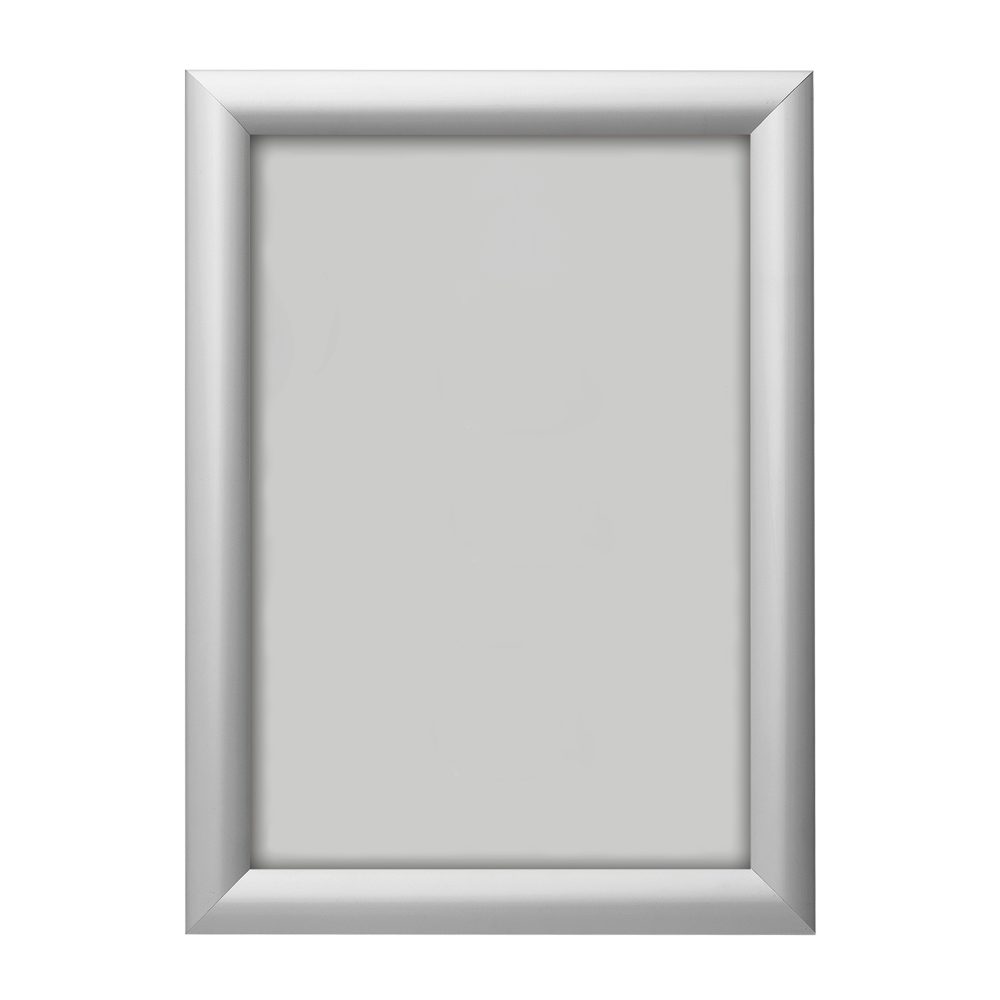 magnetoplan® Anzeigetafel Wandprospekthalter mit Klapprahmen zur Wandmontage - DIN 2 - Silber (1-St)