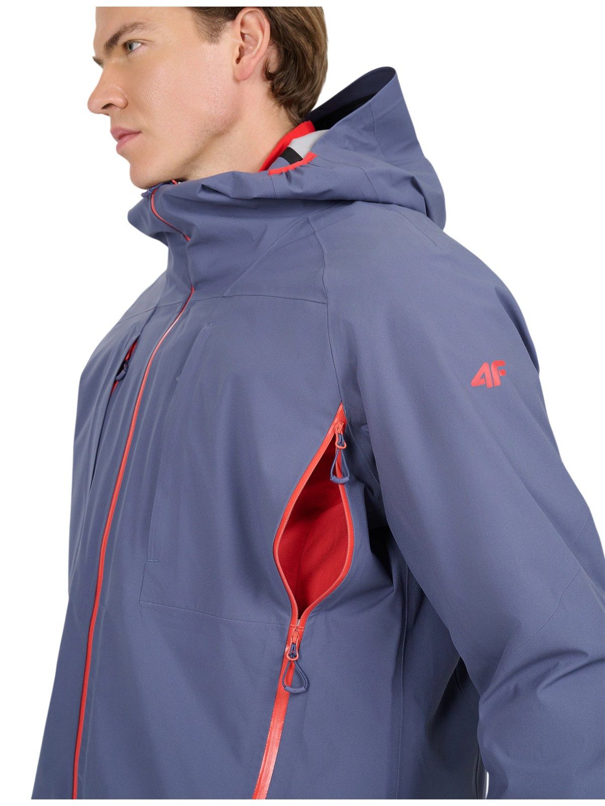 4F Regenjacke M1009 (wasserdicht, atmungsaktiv) marineblau Herren