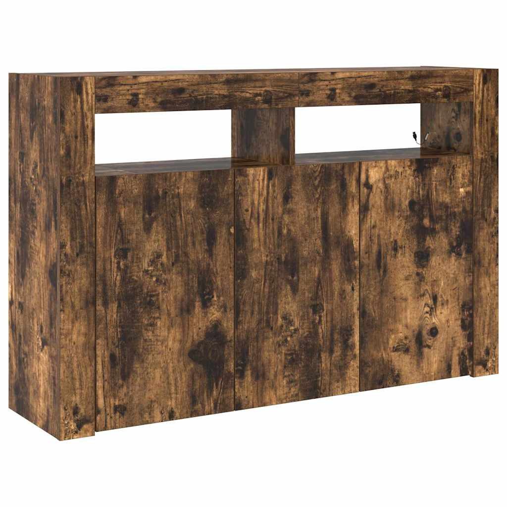 vidaXL Sideboard Sideboard Geräucherte Eiche 116 x 30 x 75 cm Holzwerkstoff (1 St)
