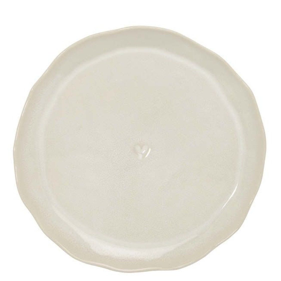 Bastion Collections Frühstücksteller D22cm June Herz aus Steingut