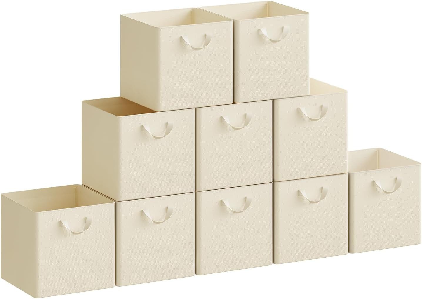 Woltu Aufbewahrungsbox (10 St), faltbare Stoffboxen 10 Stück, mit Griffen M günstig online kaufen