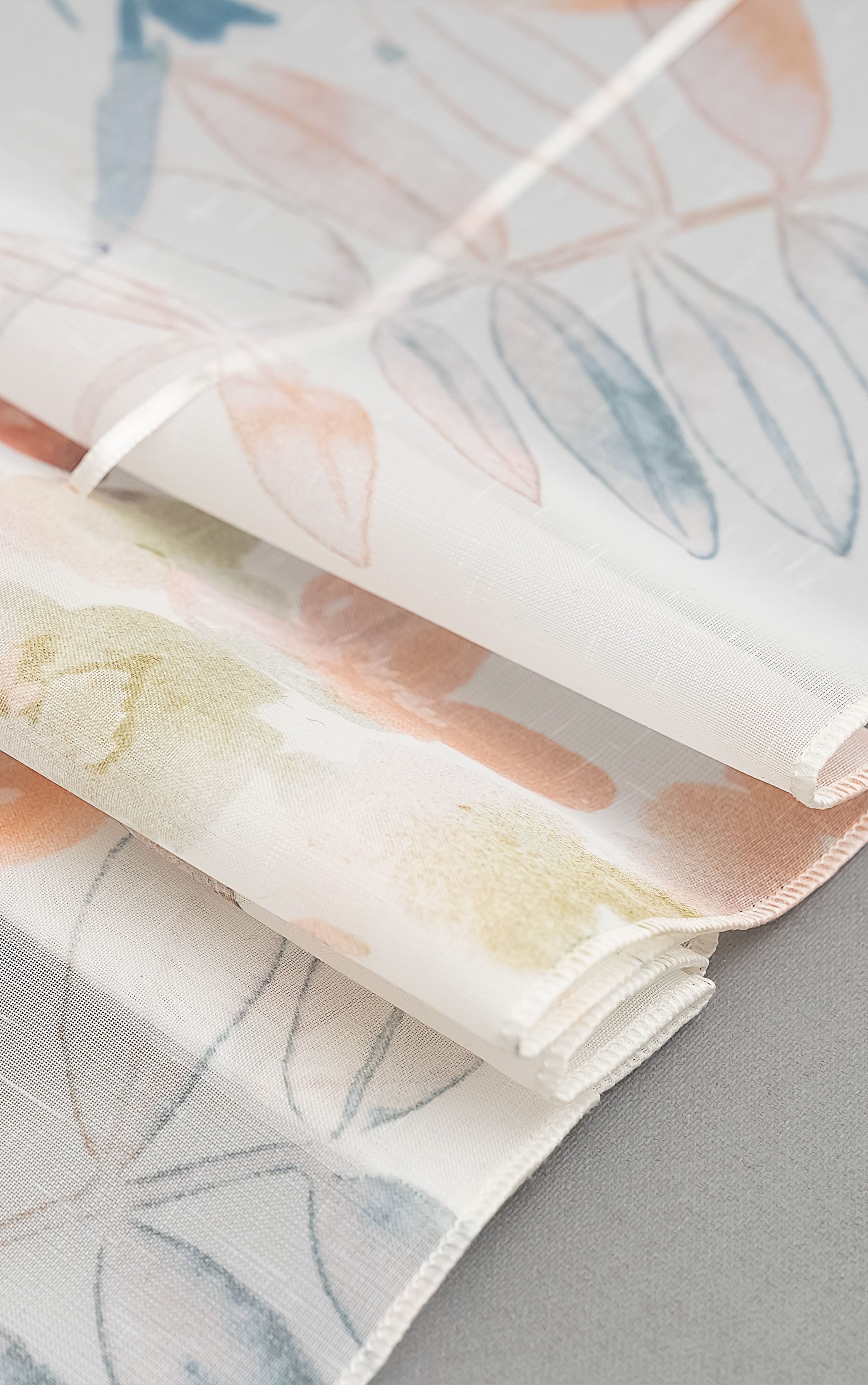 LYSEL® Raffrollo Aquarellblumen, HxB 135x60cm