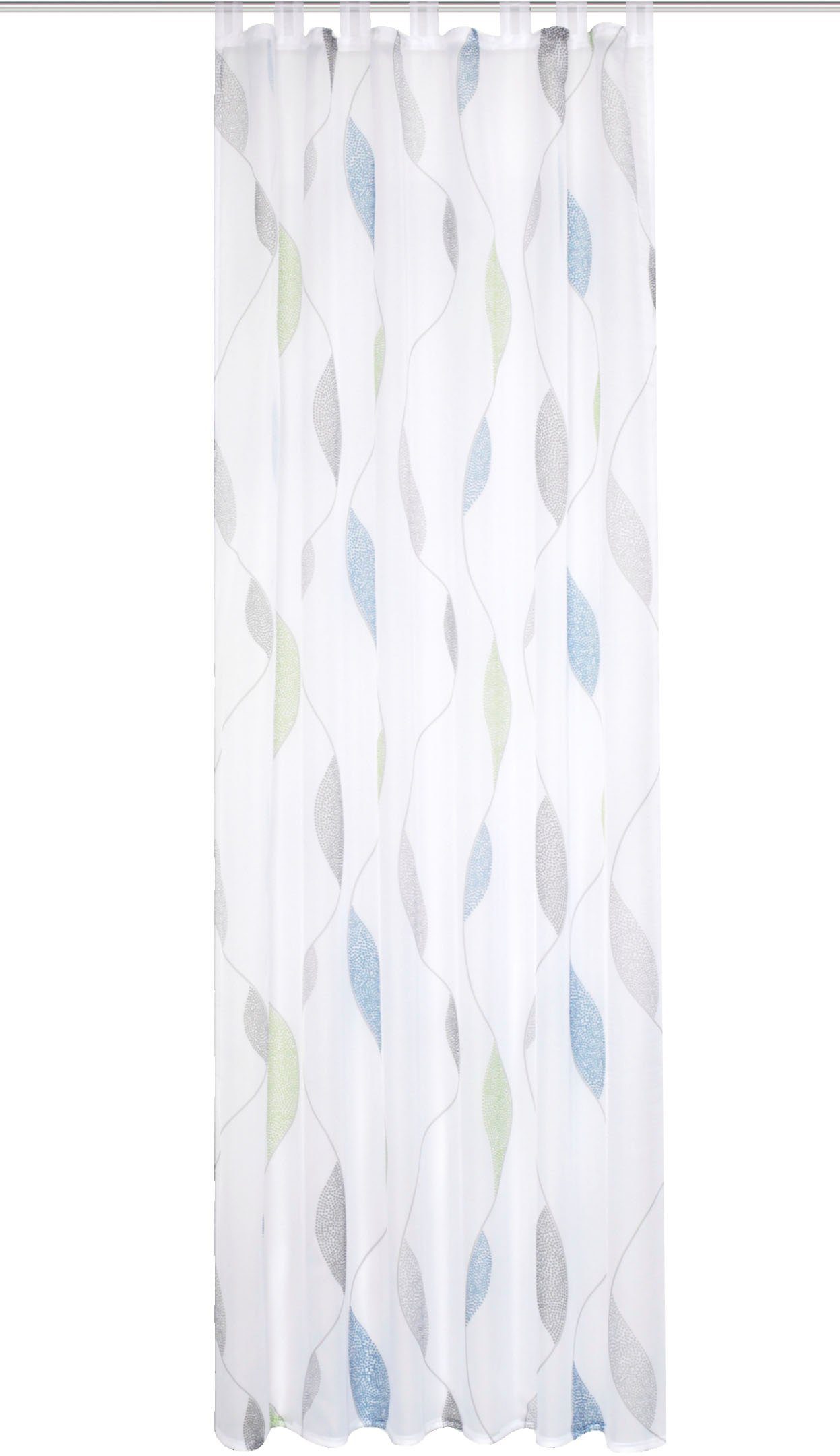 HOME WOHNIDEEN Gardine PAOLO (1 St), Schlaufen, halbtransparent, Voile, halbtransparent – Bild 3 von 5