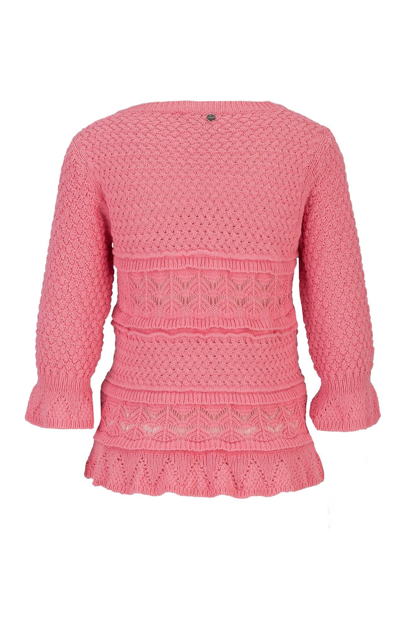 RICHROYAL Rundhalspullover crew neck crochet günstig online kaufen