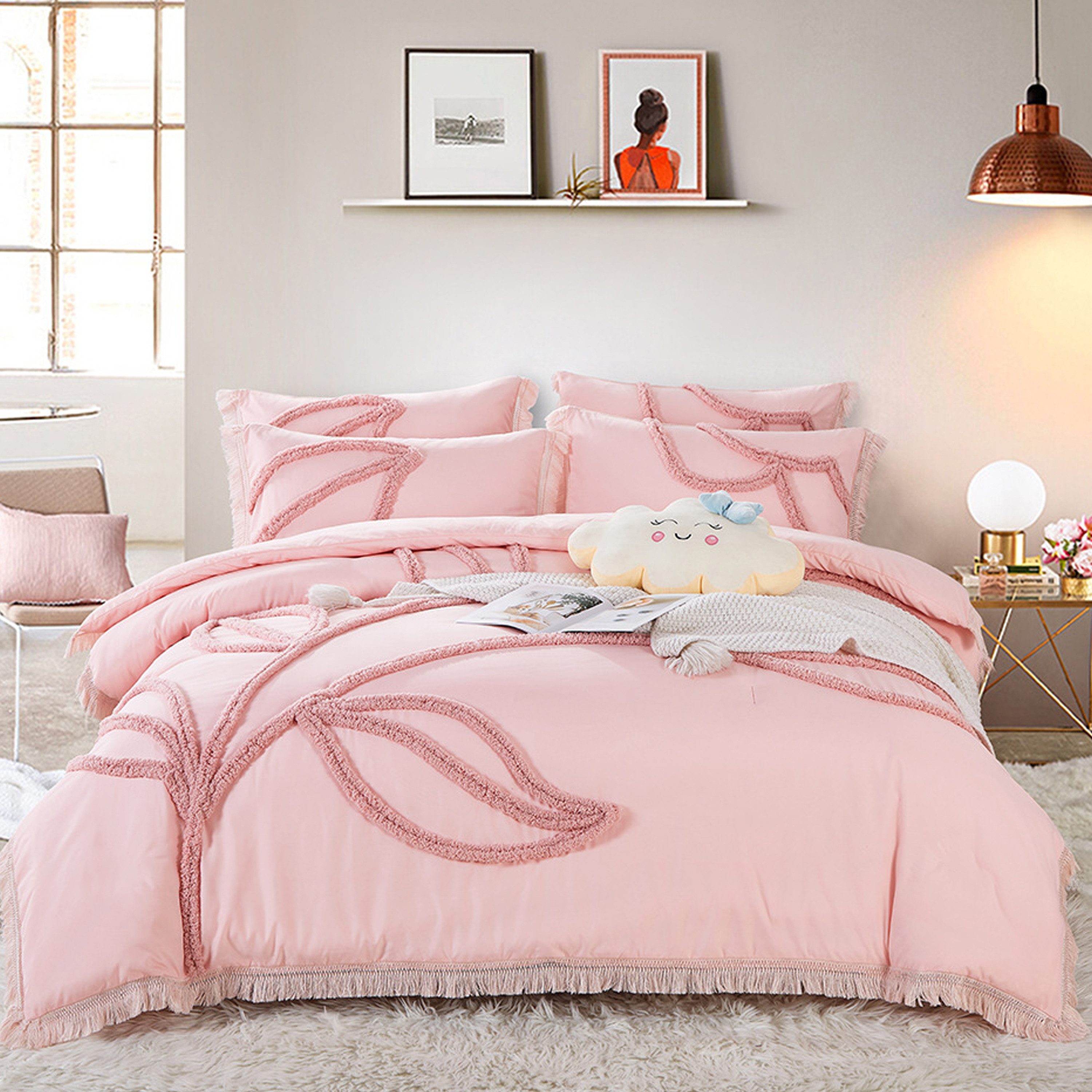 ibettertec Bettwäsche Bettwäsche 135X200cm,200x200cm Getuftetes Bettbezug, günstig online kaufen