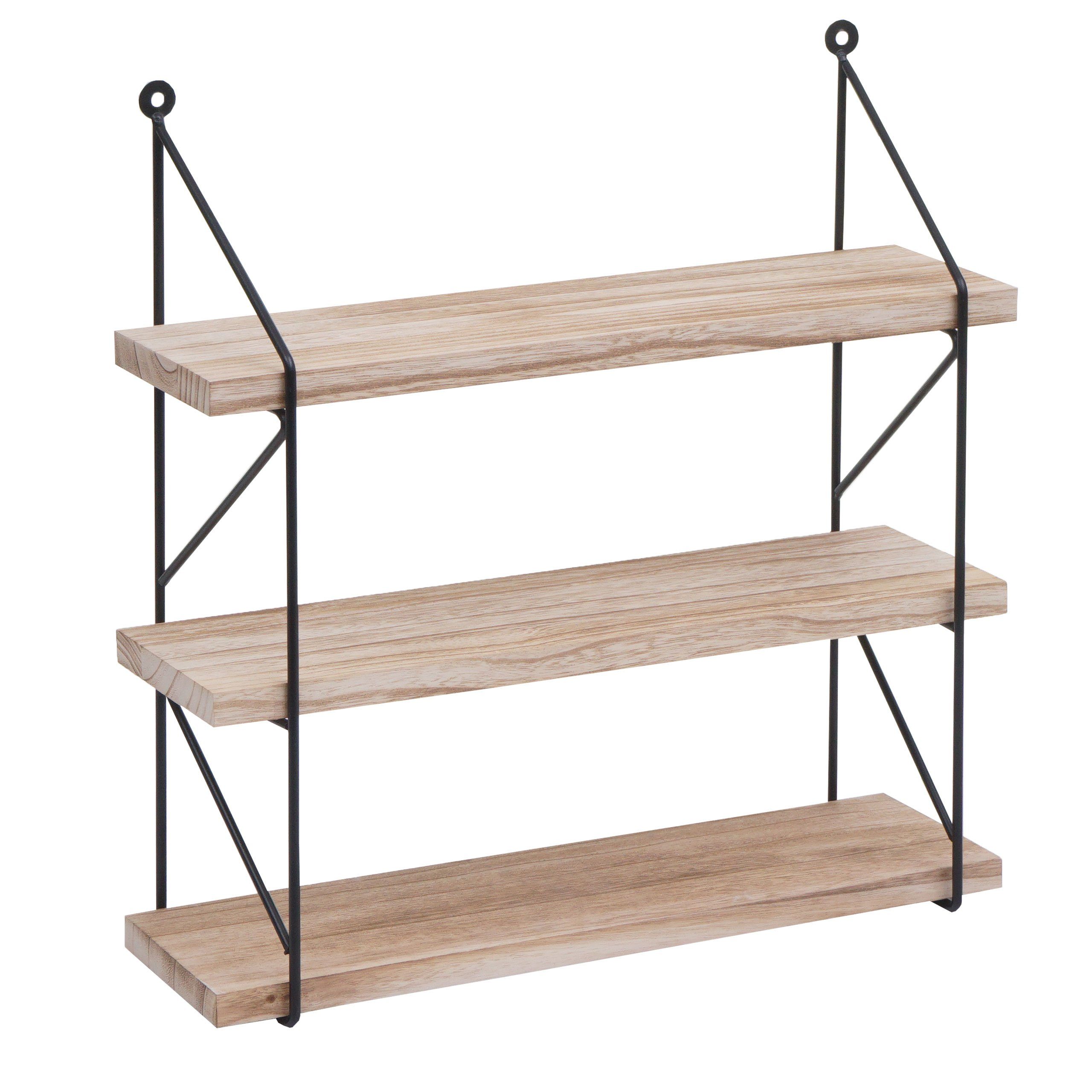 MCW Wandregal MCW-K78, Drei Regalböden, Industriedesign günstig online kaufen