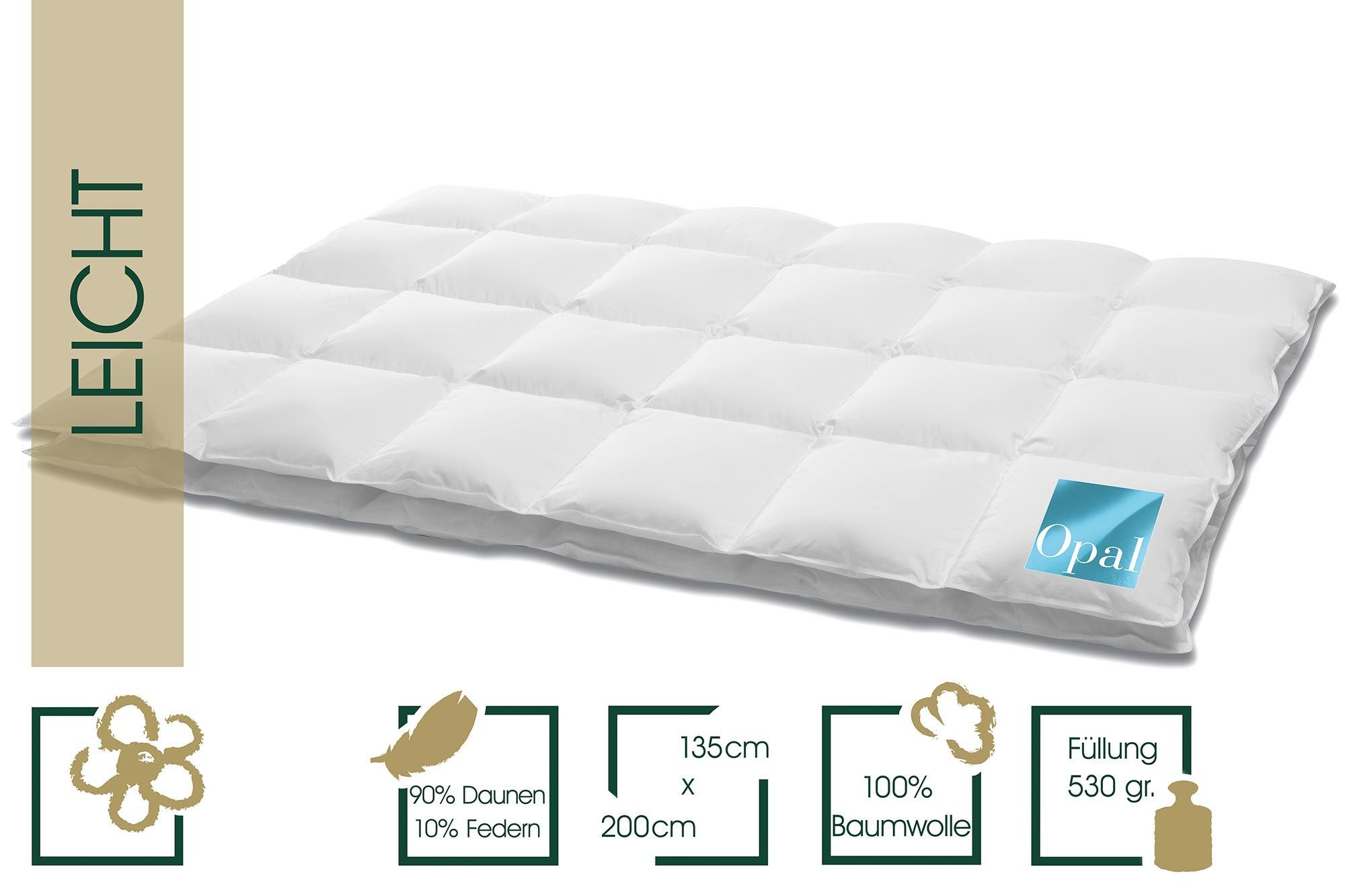 HANSKRUCHEN Daunenbettdecke OPAL, Füllung: 90% Daunen, günstig online kaufen